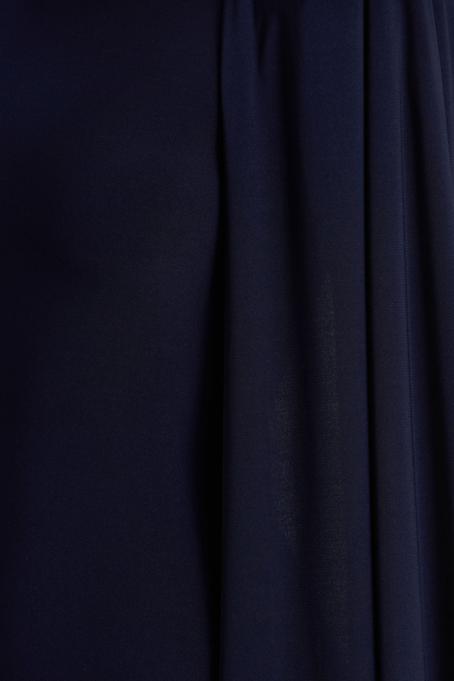 Mimi Navy High-Neck Maxi Dress With Cape Sleeve Detail