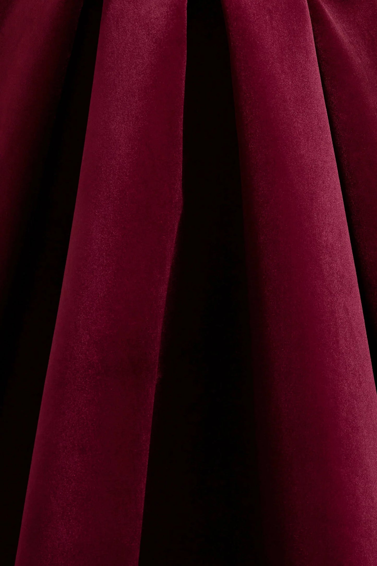 Francisca Berry Velvet Strappy Volume-Hem Midi Dress