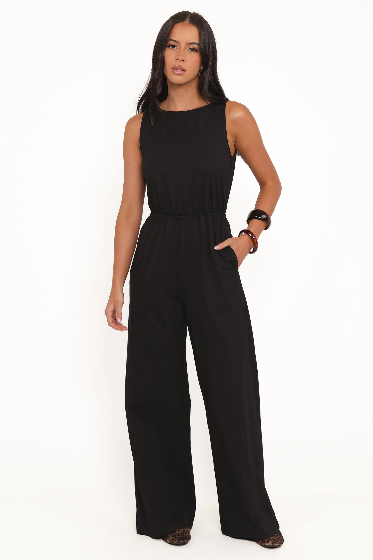 Sansa Stretch Jumpsuit - Black