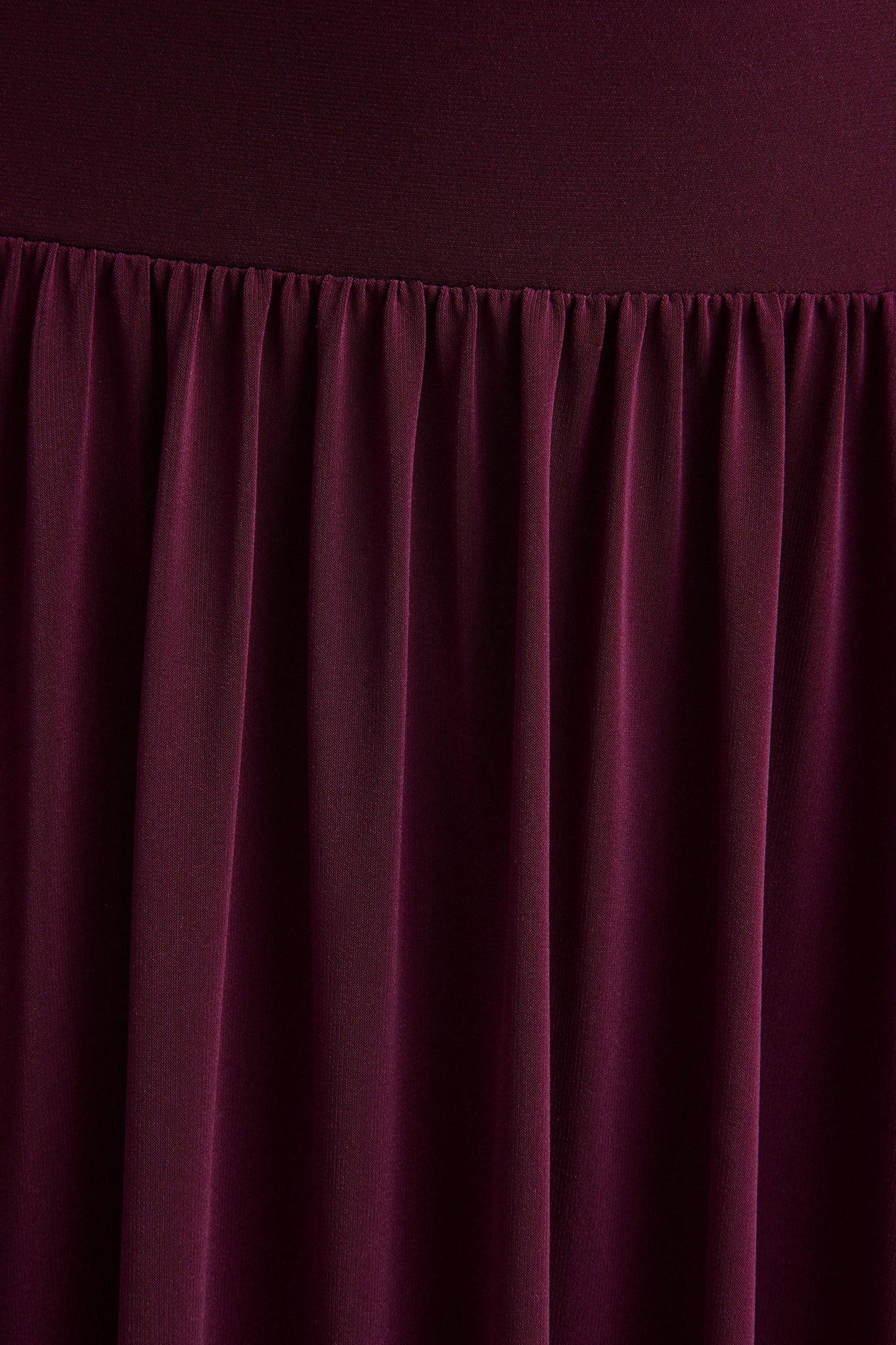 Freesia Plum Asymmetric-Neck Maxi Dress With Scarf-Detail
