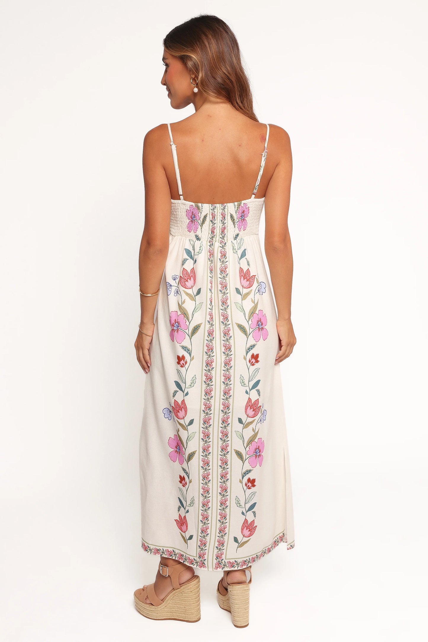 Vesta Midi Dress - Pink Multi