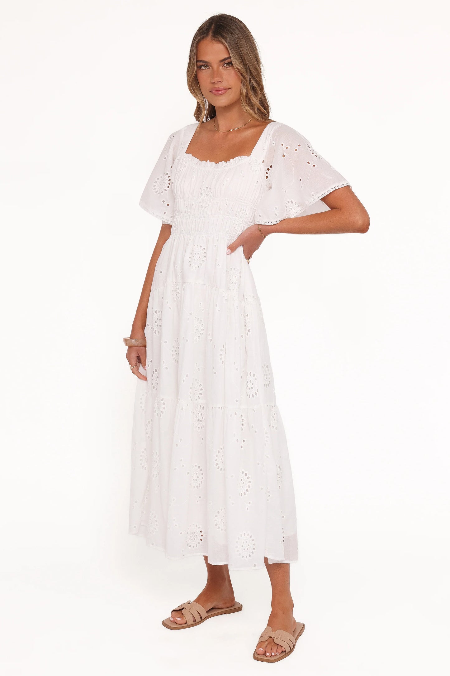 Tierney Midi Dress - White