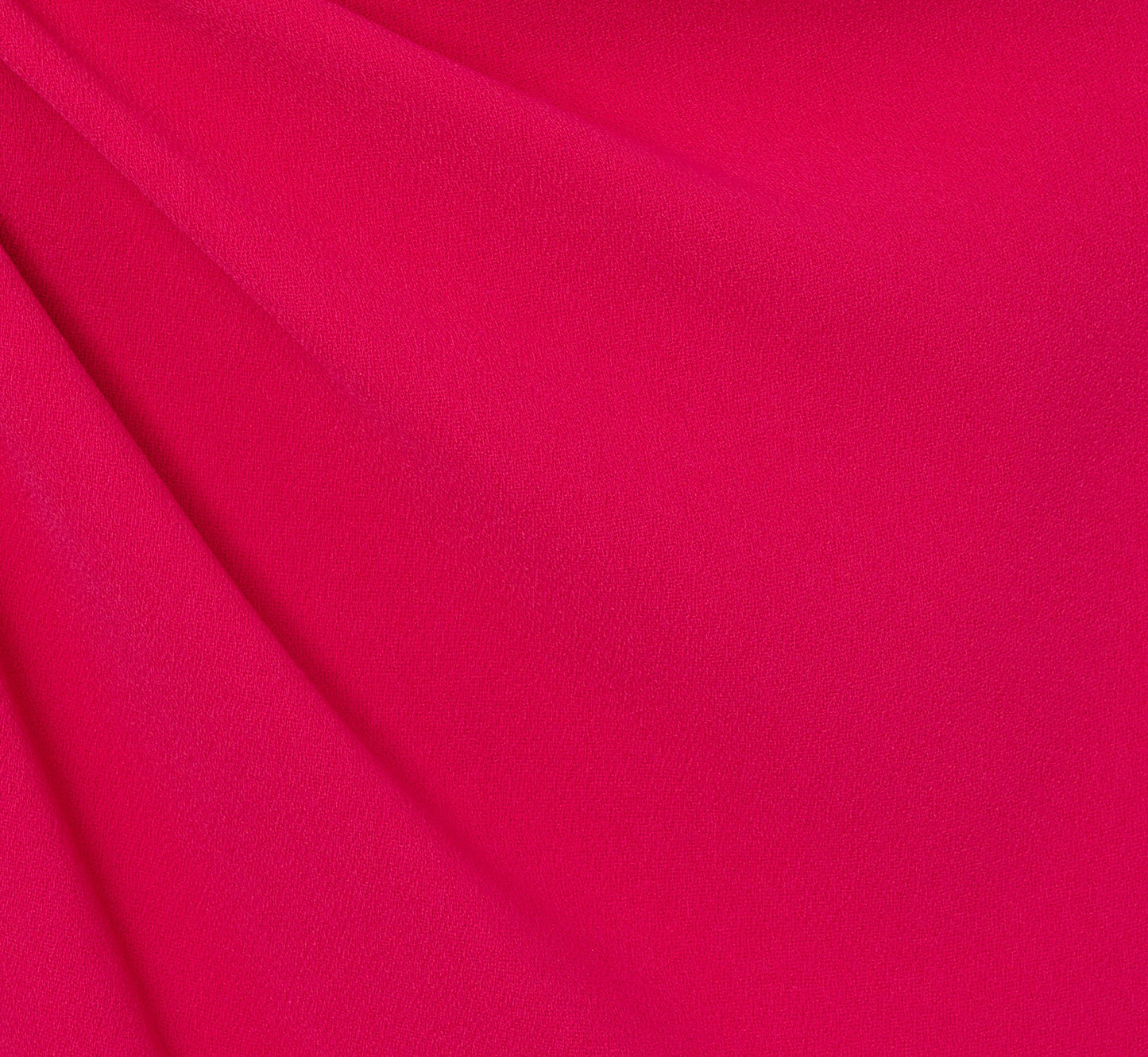 Gathered Stretch Crepe Halter Gown In Bright Rose