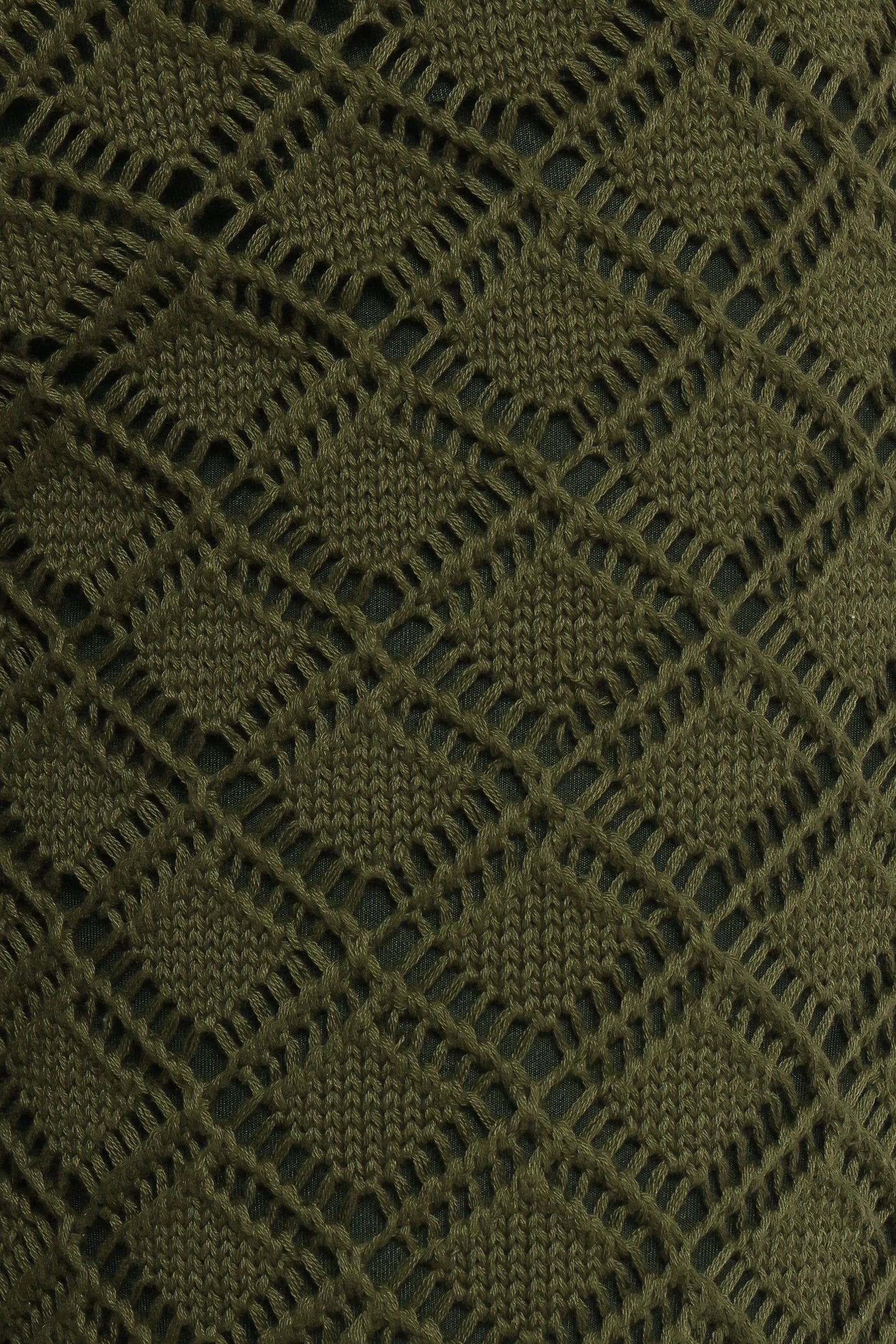 Fefe Textured Knit Pants - Olive