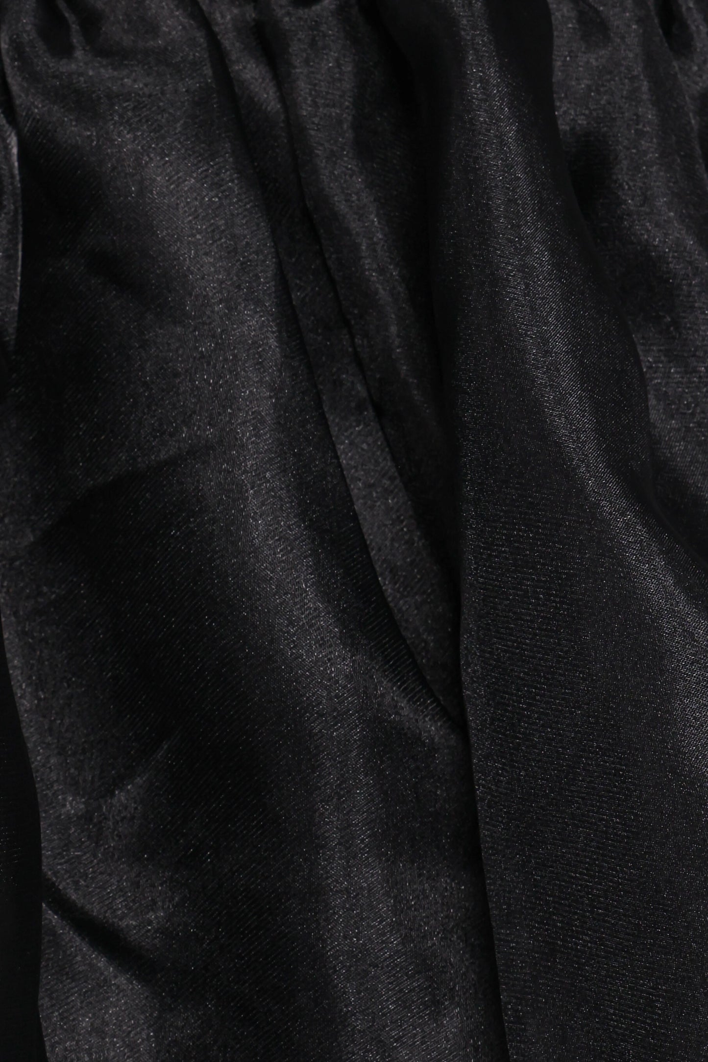 Solenne Puff Sleeve Peplum Organza Top - Black