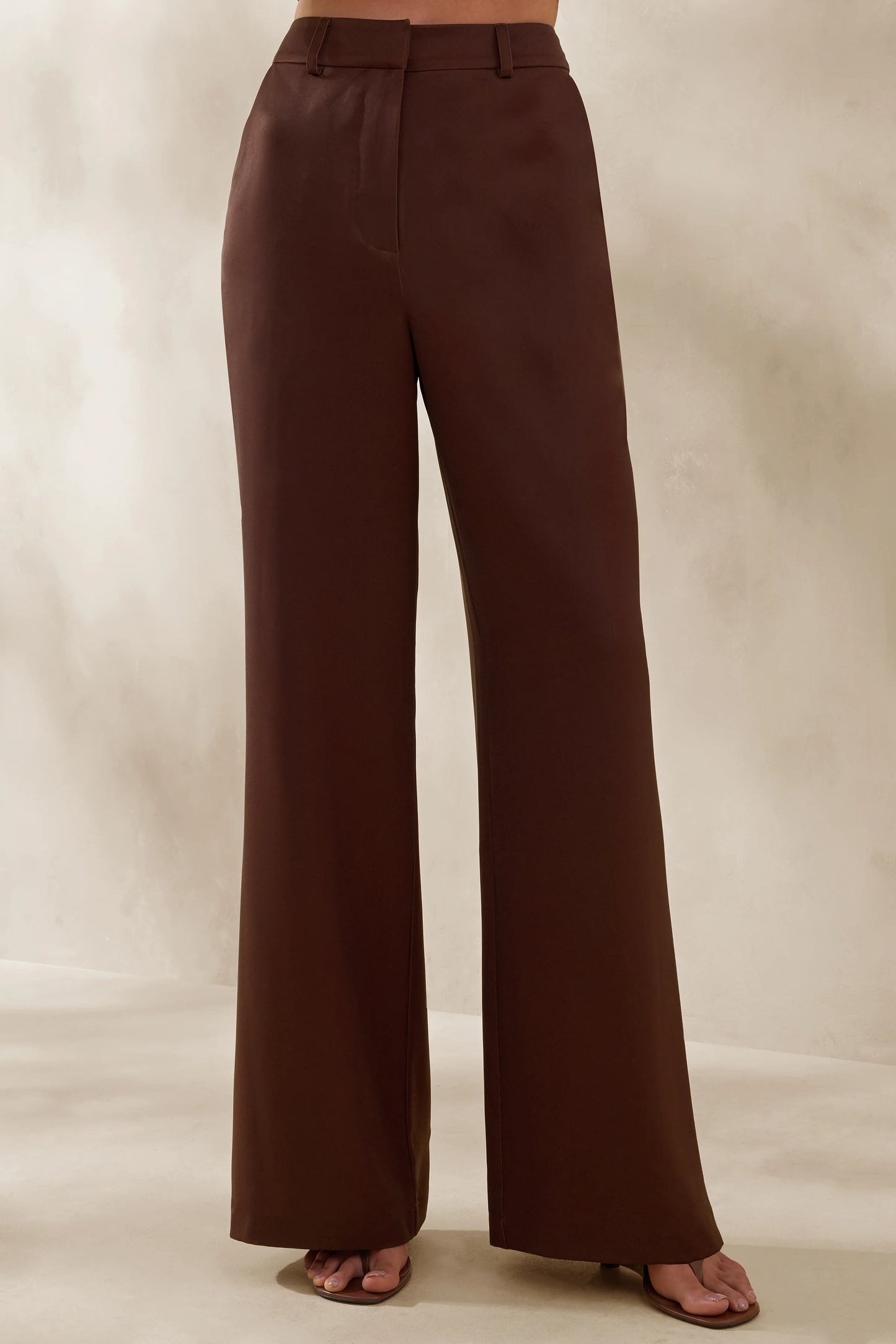 Seloria Brown Wide-Leg Trouser