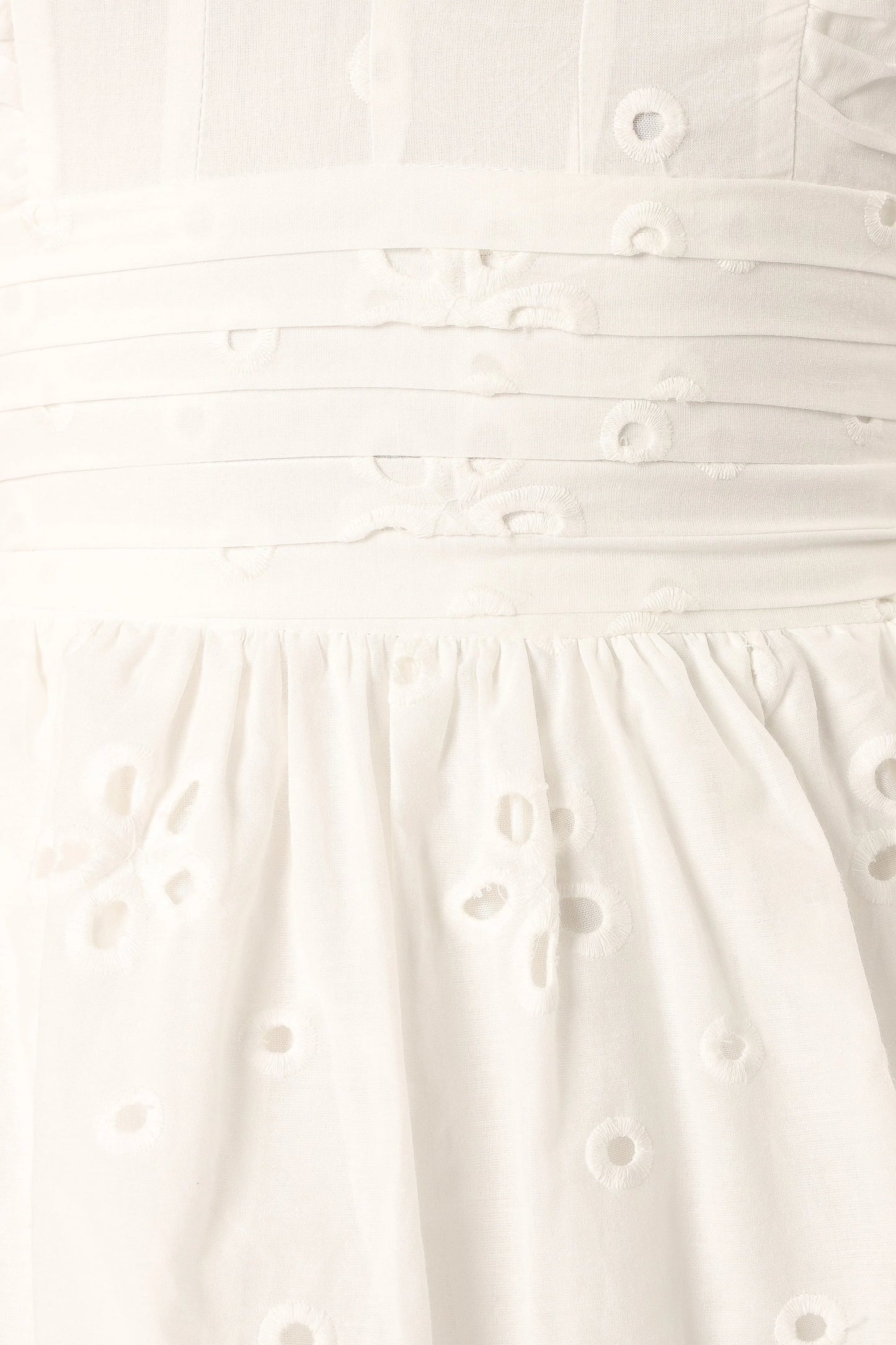 Selda Frill Sleeve Mini Dress - White