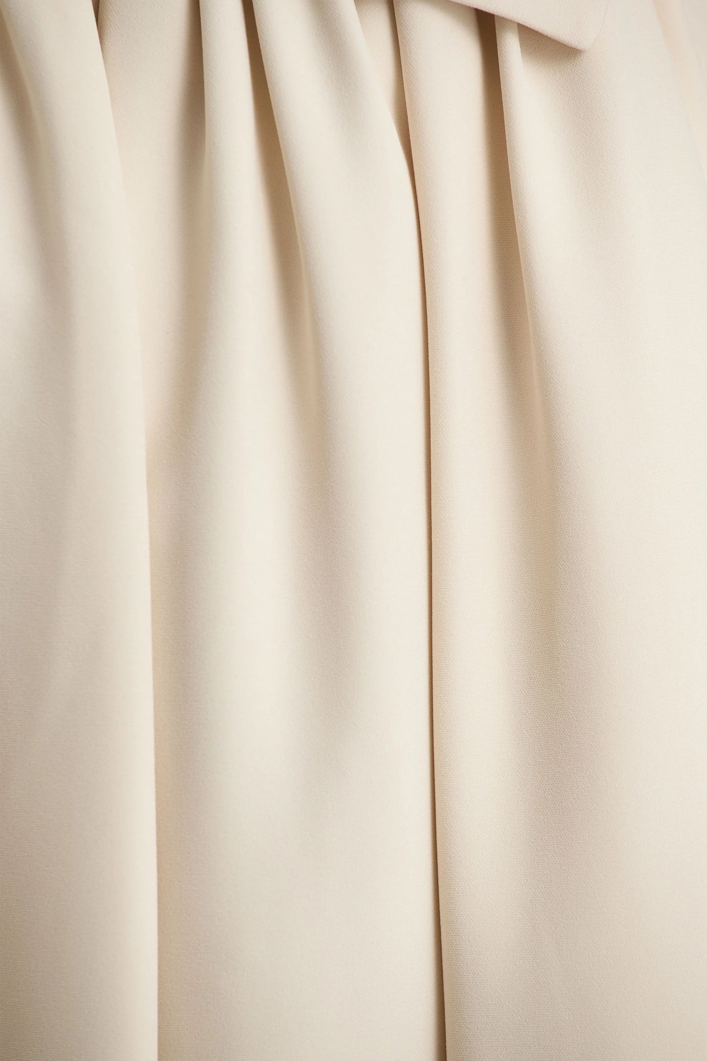 Candice Cream Bandeau Volume Midi Dress With Back Bow Detail