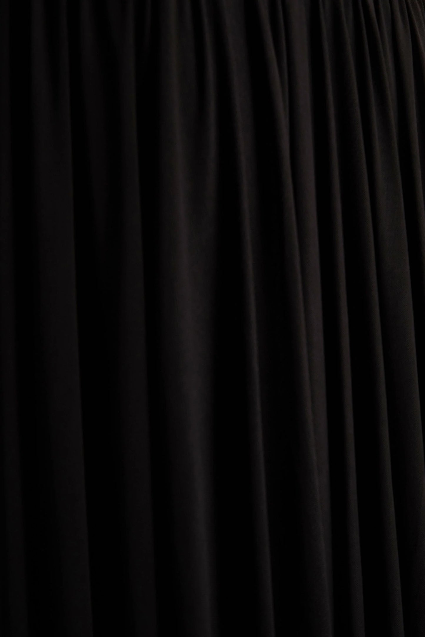 Verity Black Cowl-Neck Maxi Dress With Sheer-Skirt