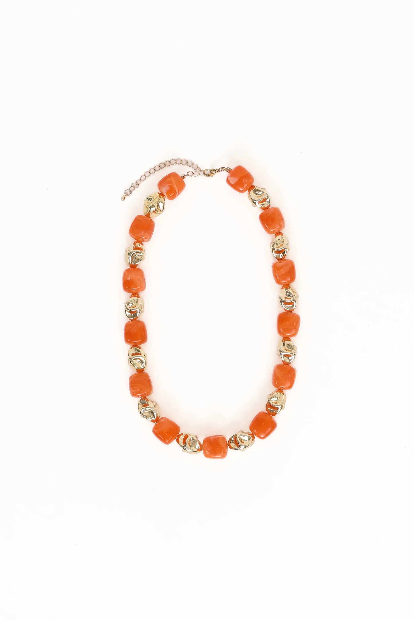 Solari Necklace - Gold/Orange