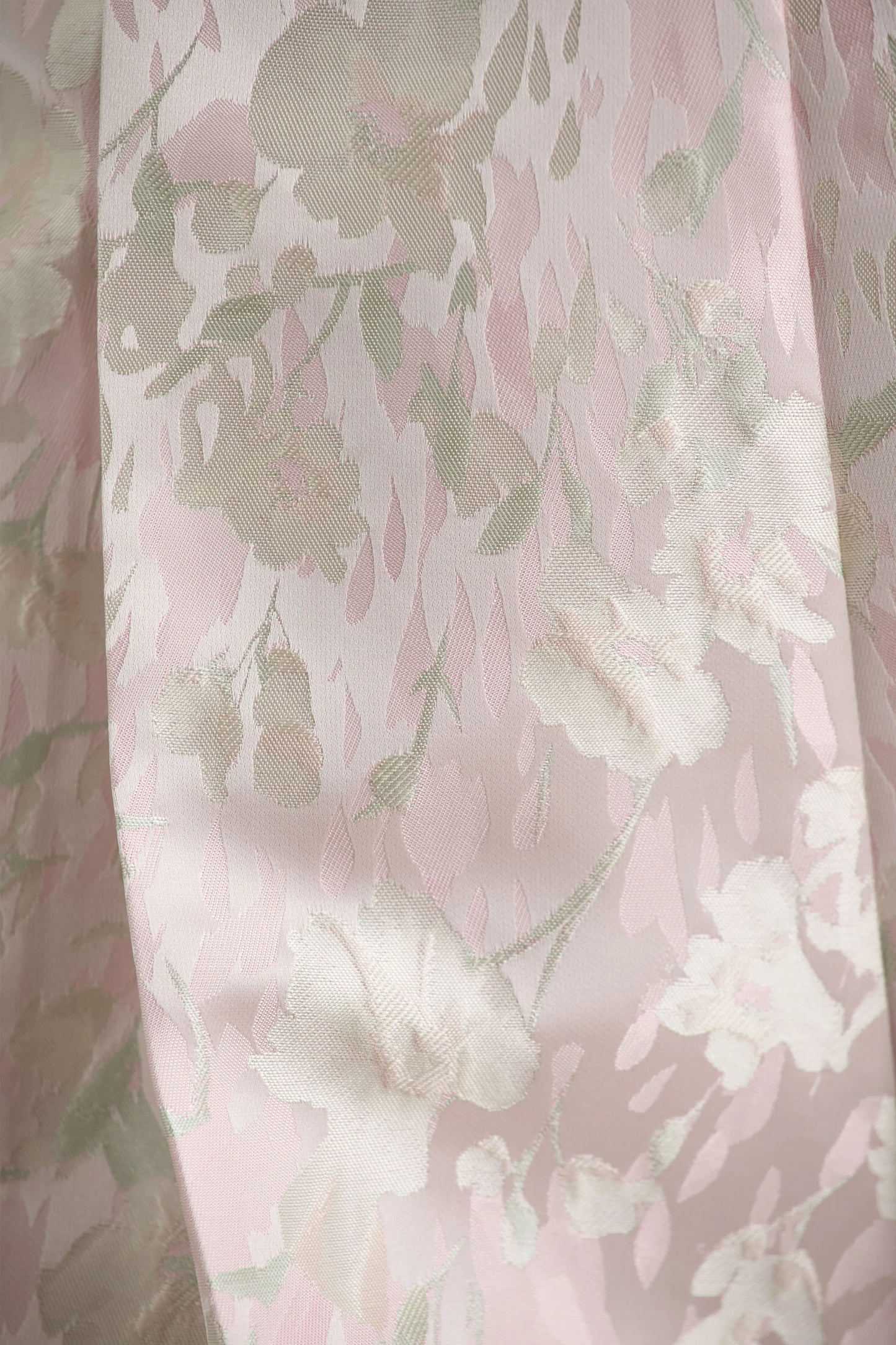 Sharie Cream Floral Print Jacquard Halter-Neck Playsuit With Cut-Out Detail
