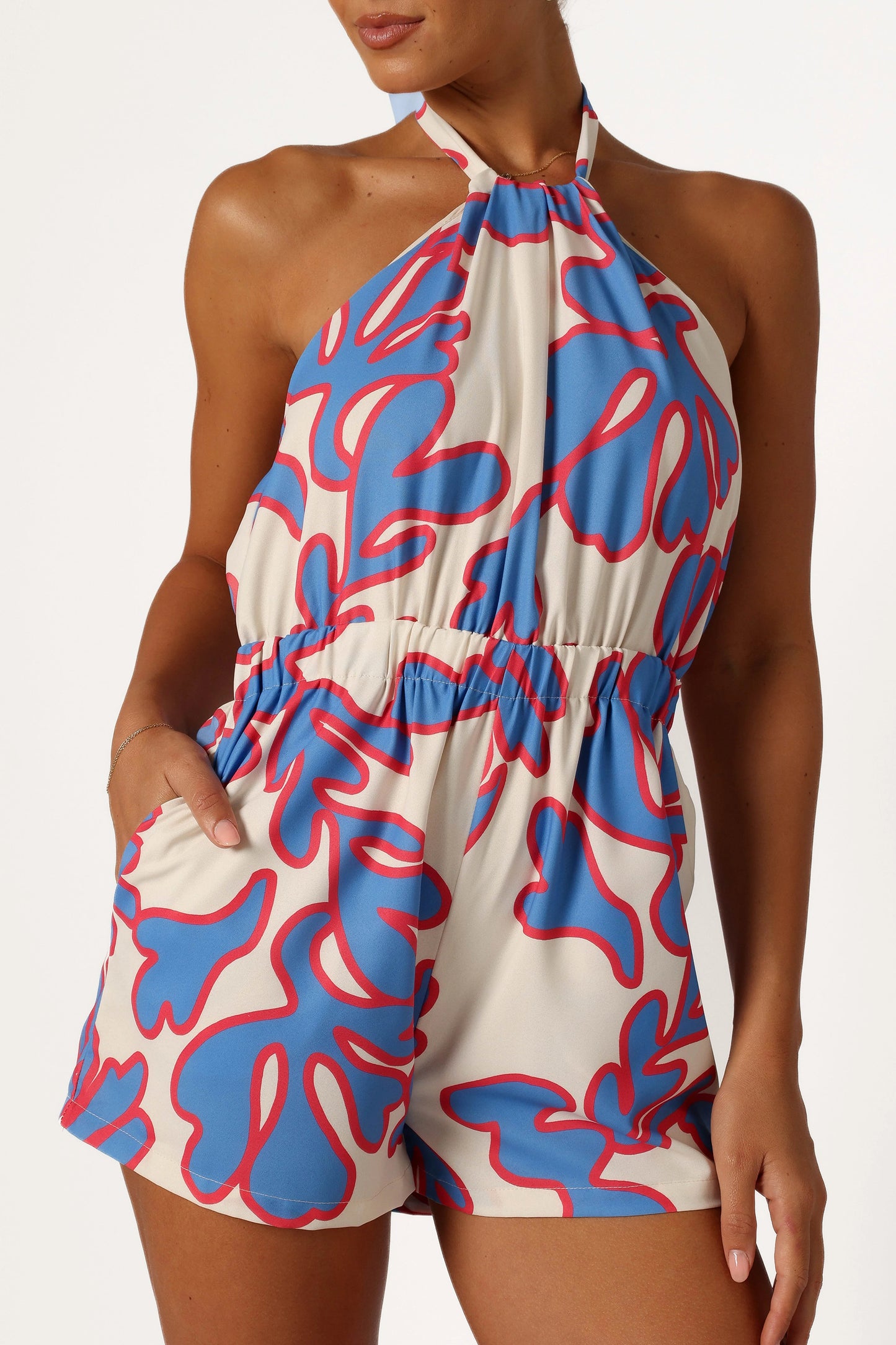 Noa Halter Romper - Flori Print