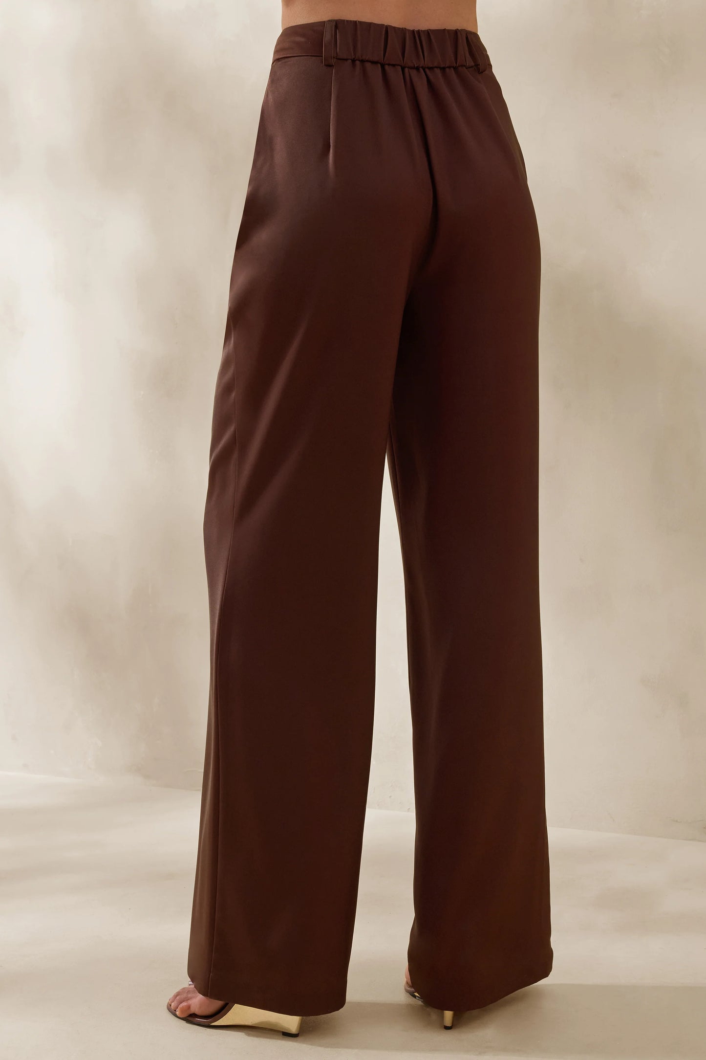 Seloria Brown Wide-Leg Trouser