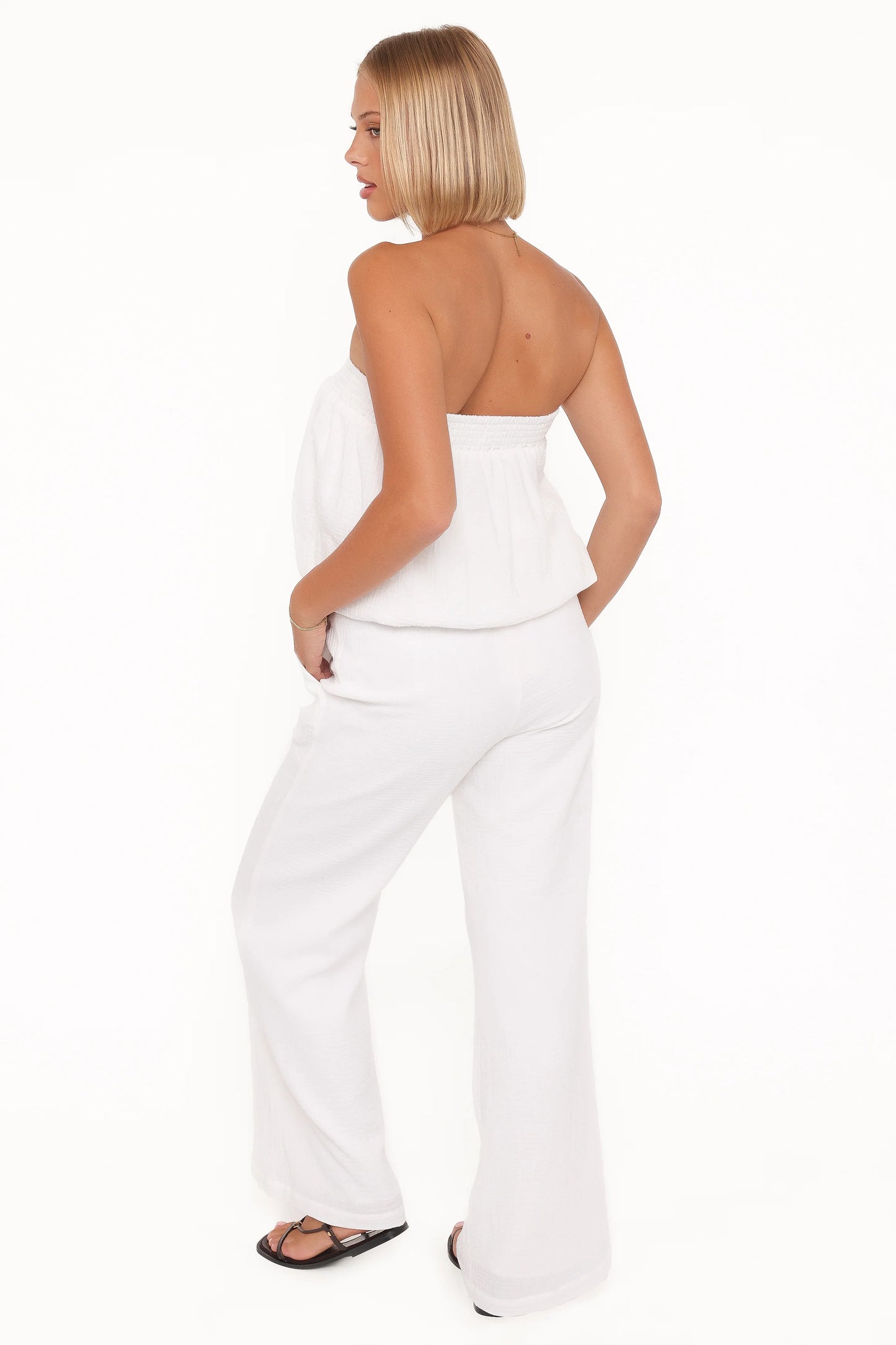 Olivia Pant Set - White