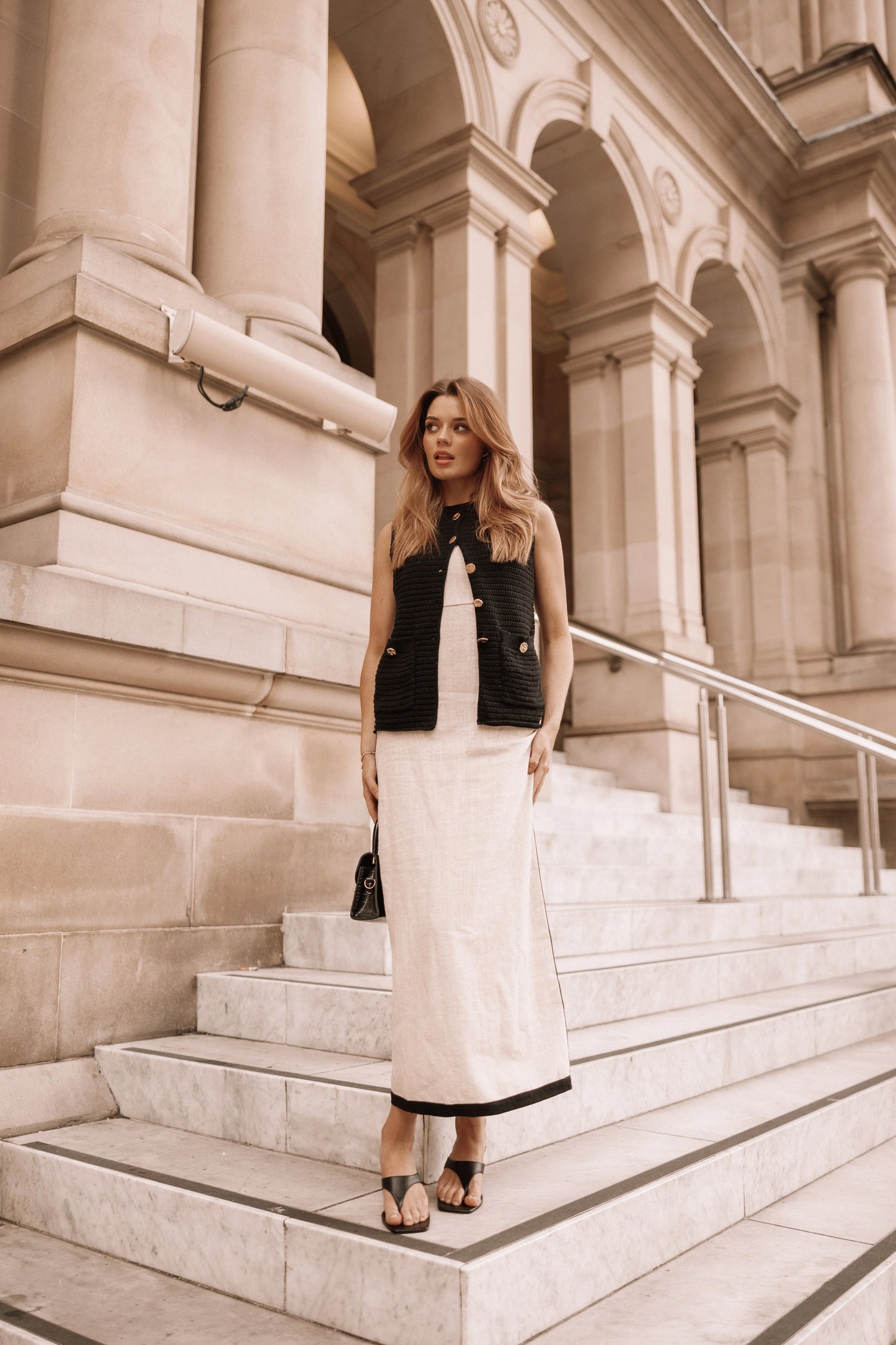 Esme Maxi Dress - Natural Black
