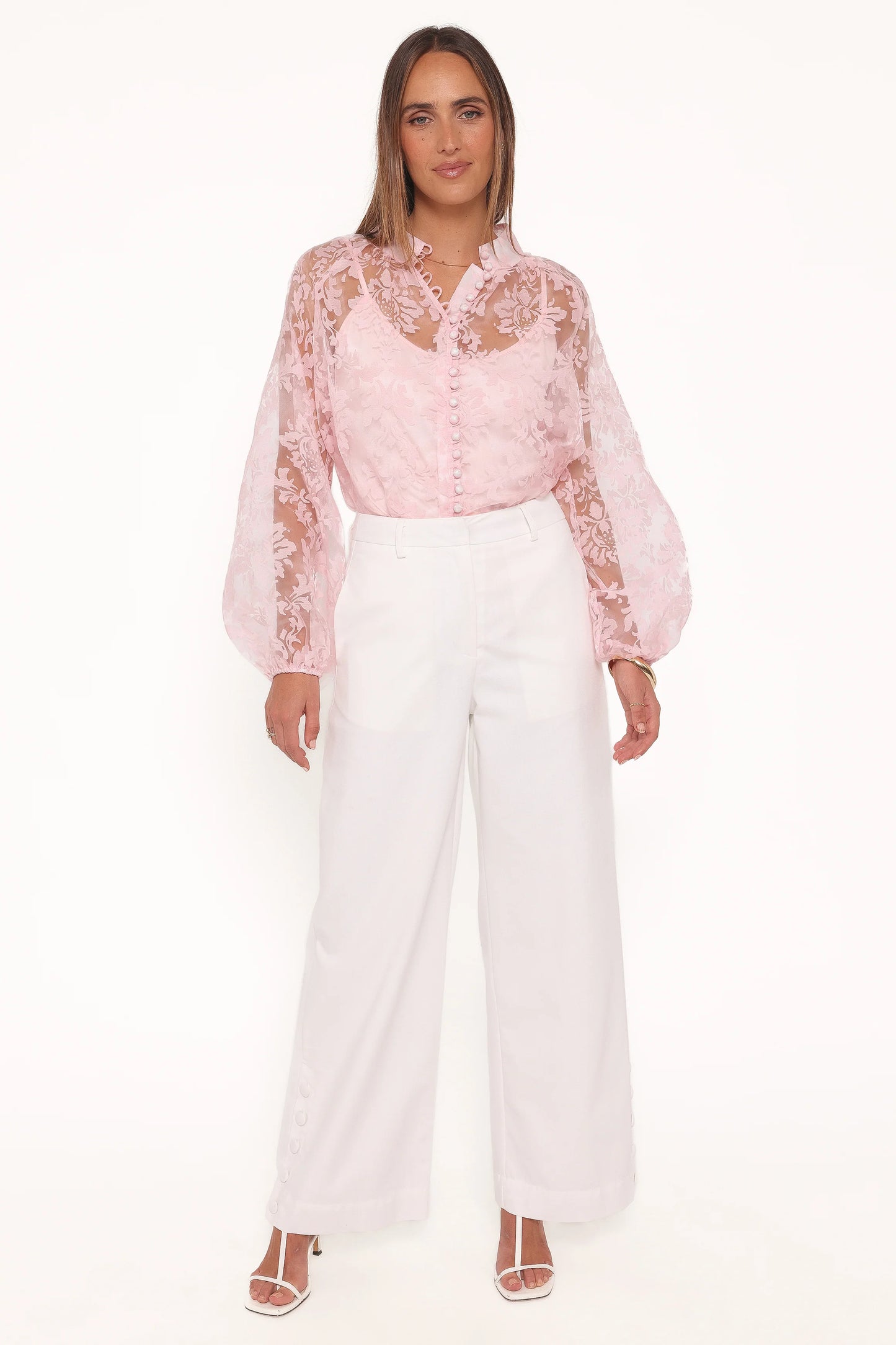 Marni Organza Top - Pink Floral