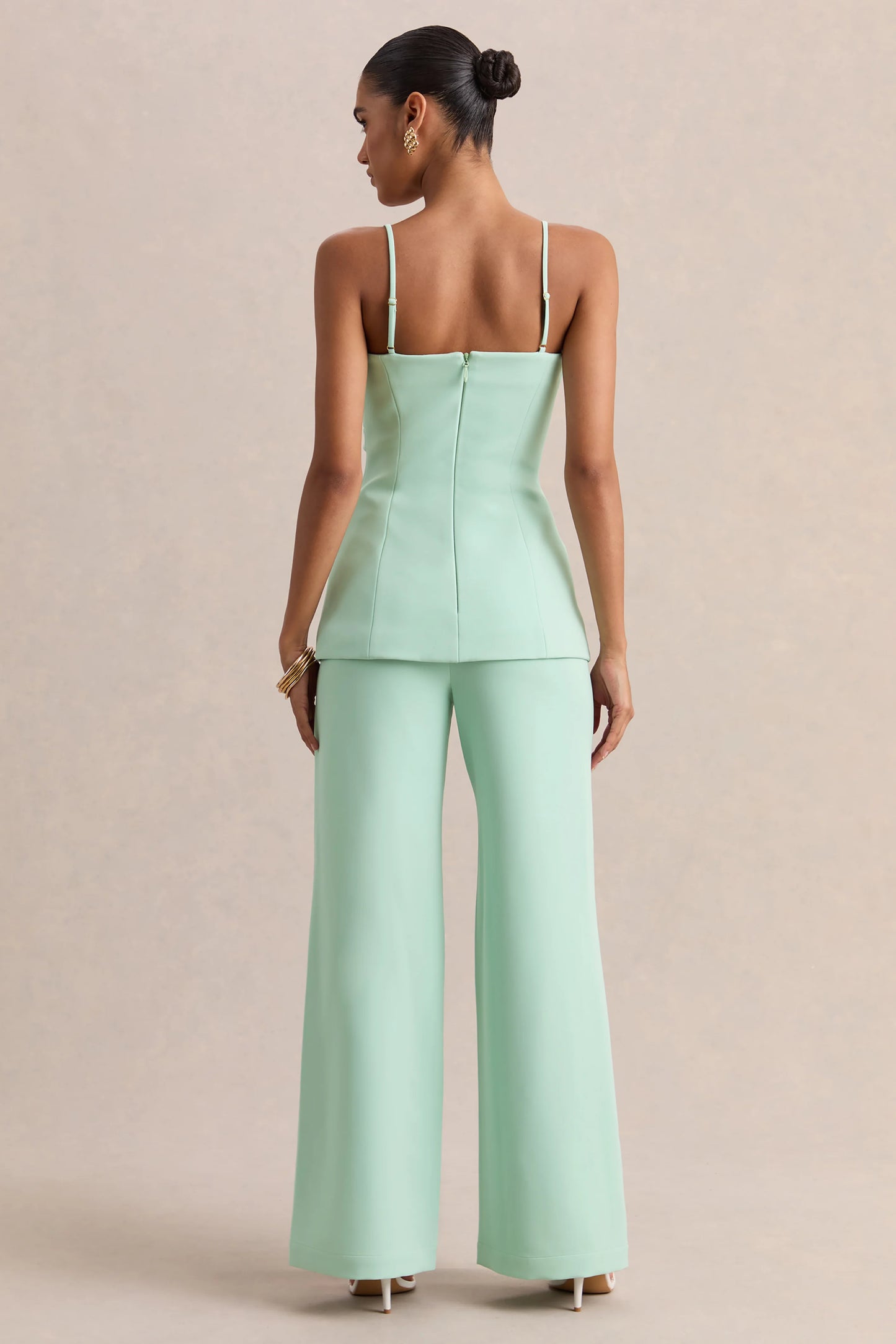 Malou Sage Tailored Trousers