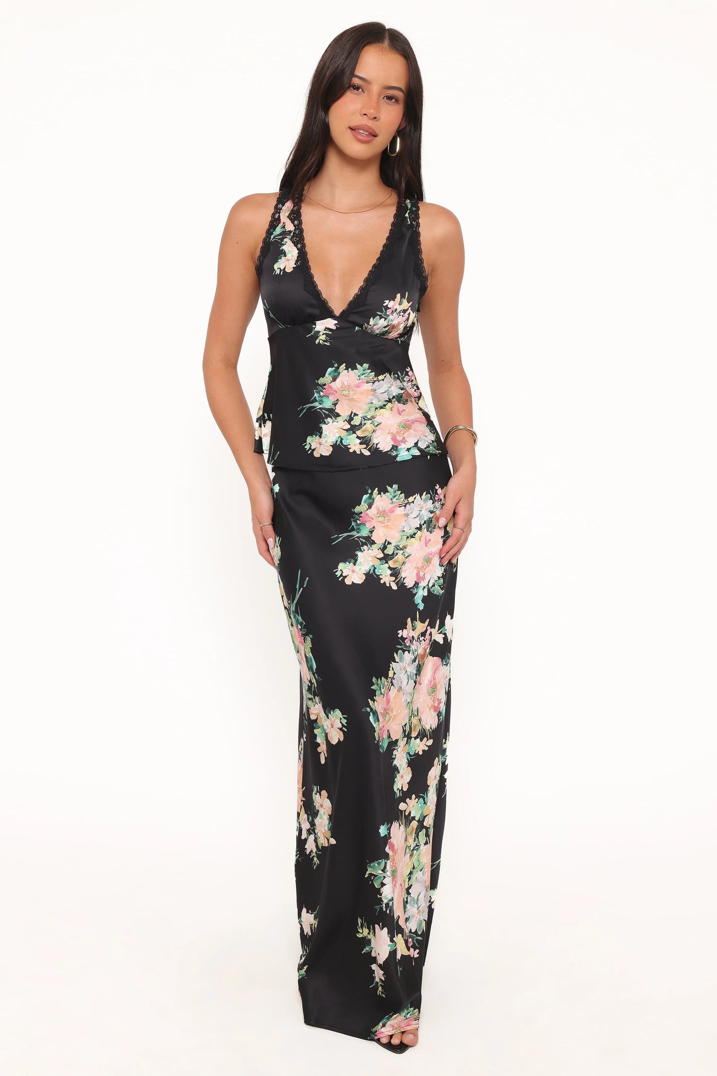 Velman Skirt - Black Floral