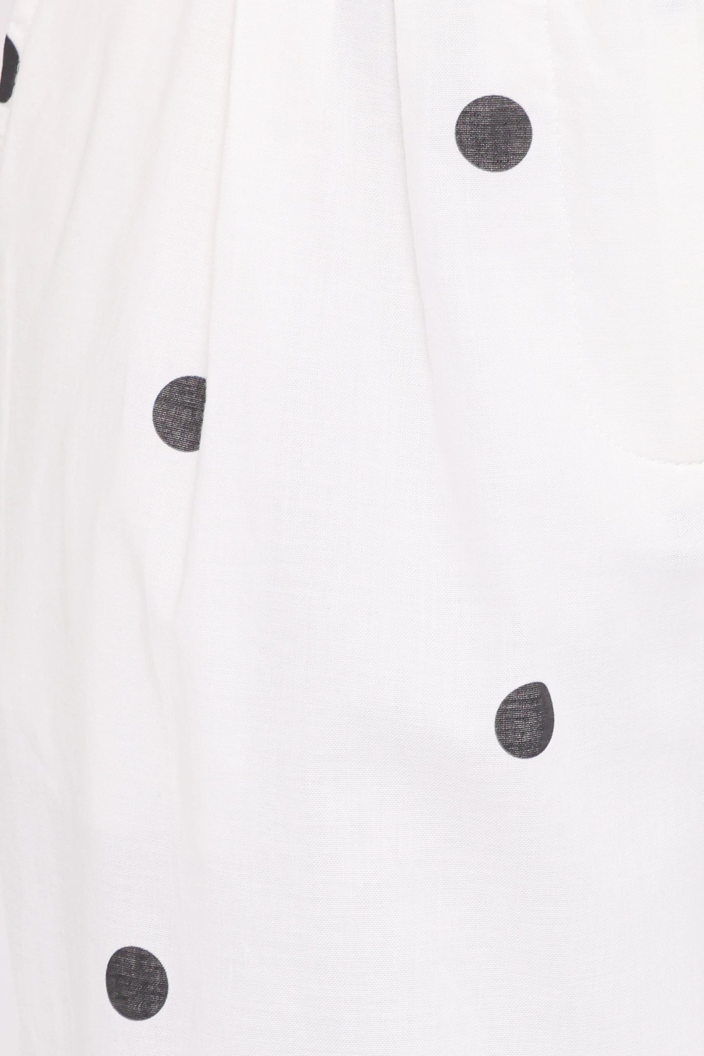 Valora Wide Leg Pant - White Black Polka Dot