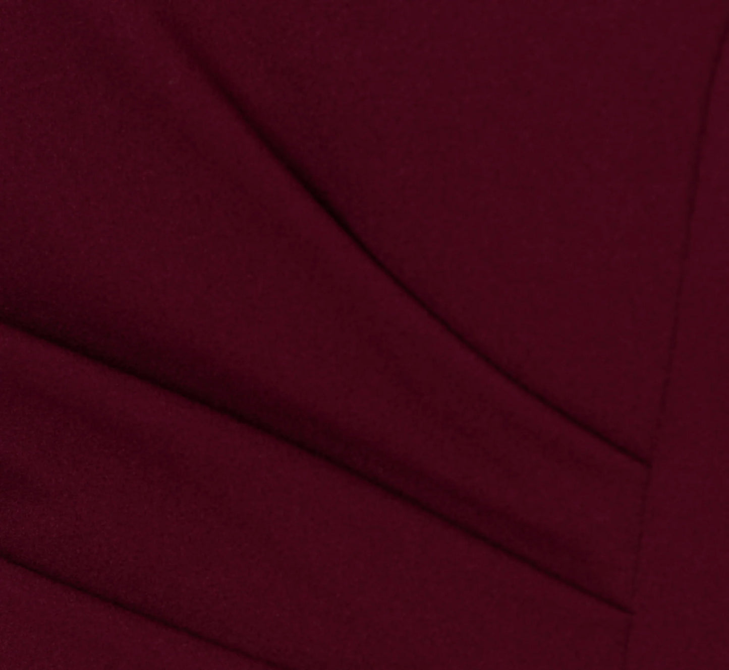 High Low Crepe Halter Gown With Organza Draping In Cabernet