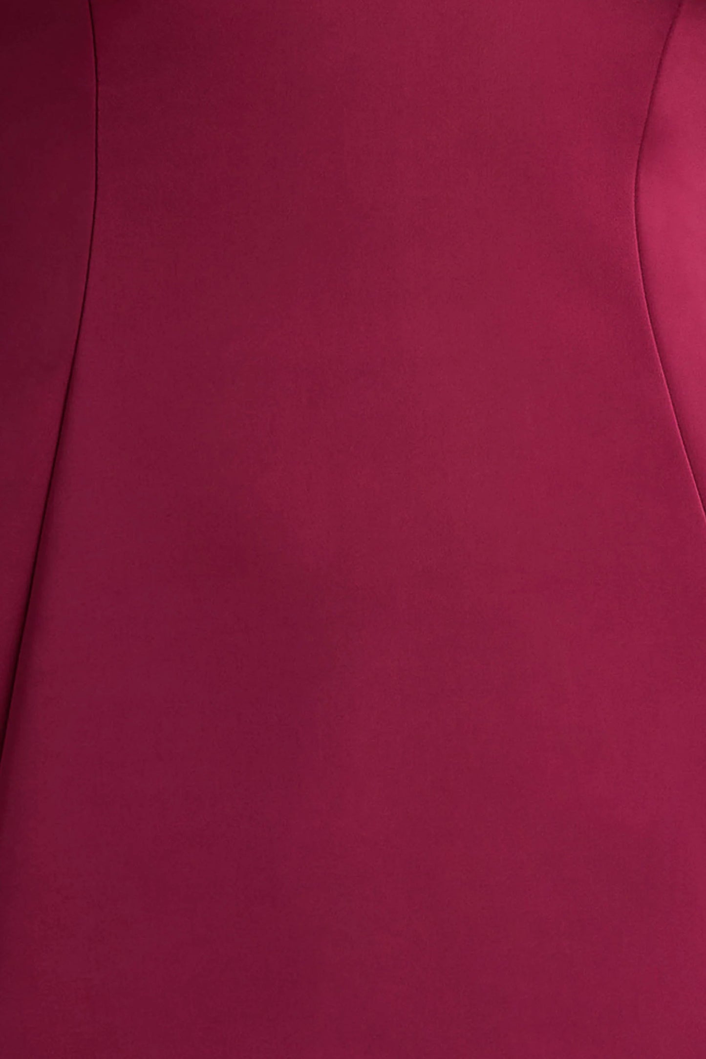 Elara Burgundy Satin Plunge-Neck Mini Dress