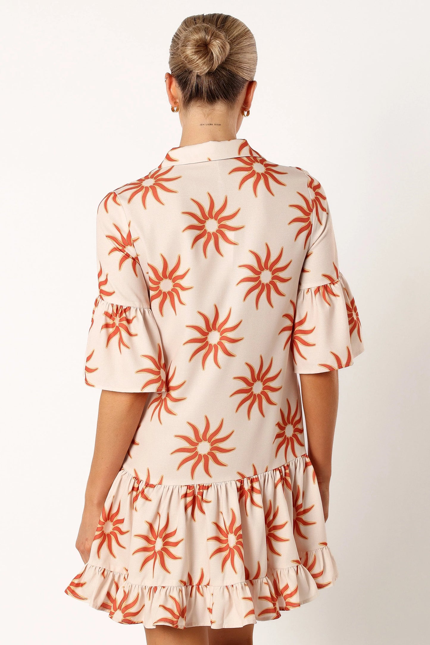Ren Long Sleeve Mini Dress - Soleil