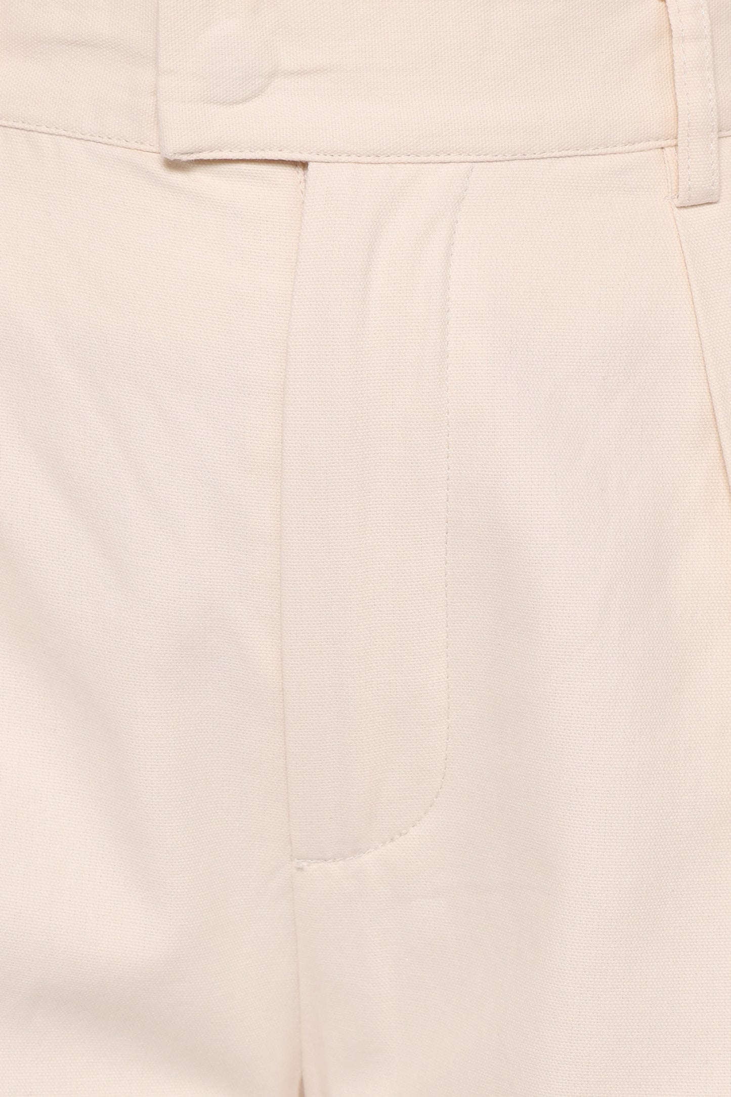 Asher Tie Detail Tapered Leg Pants - Cream