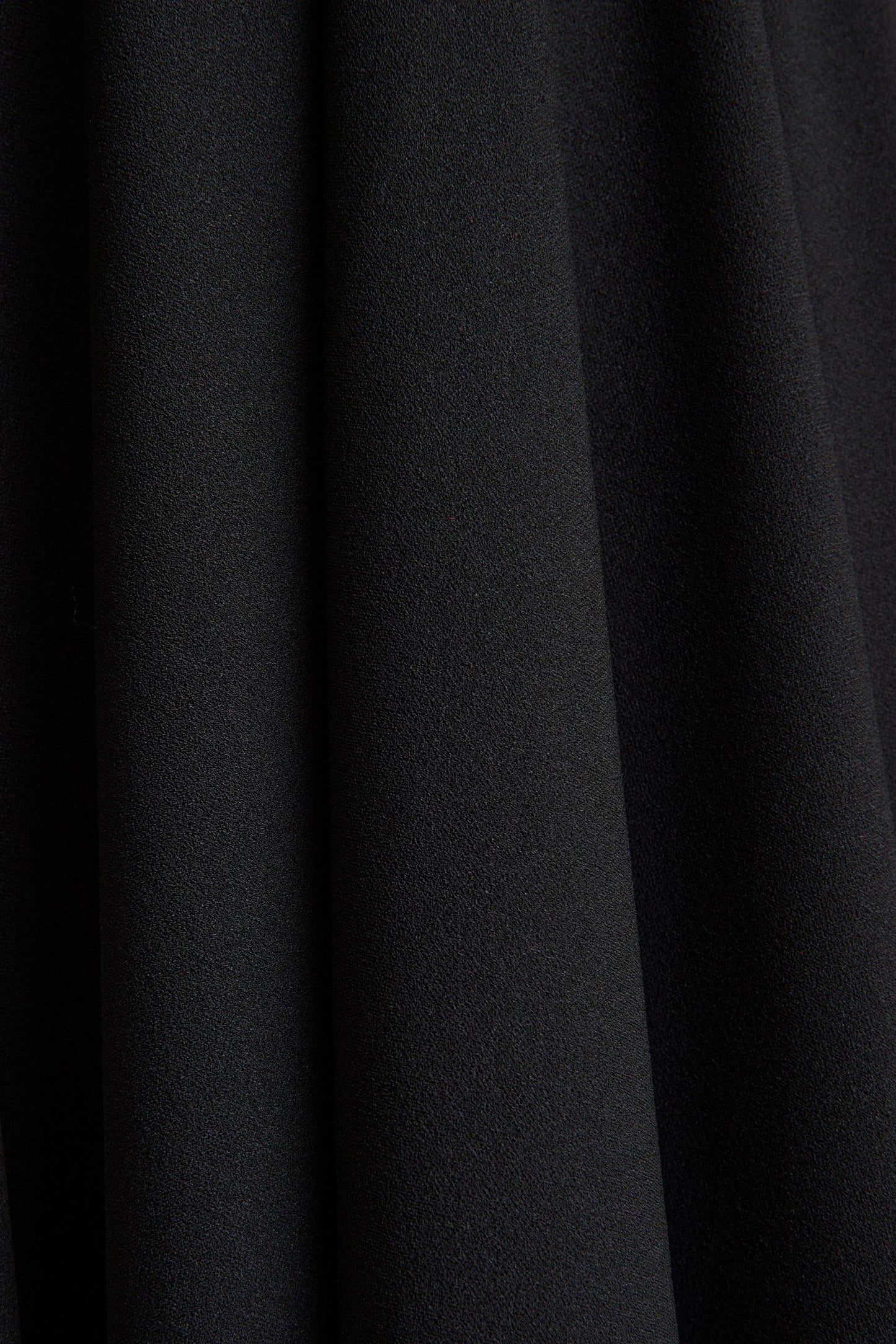 Nova Black High-Neck Midi Dress With Cape-Sleeves