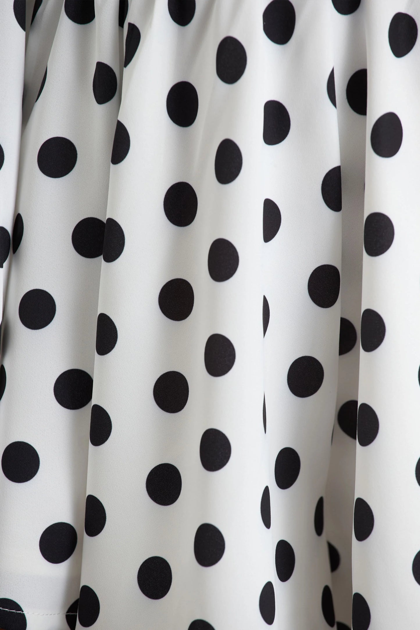Laurel White Polka Dot V-Neck Balloon Sleeve Playsuit