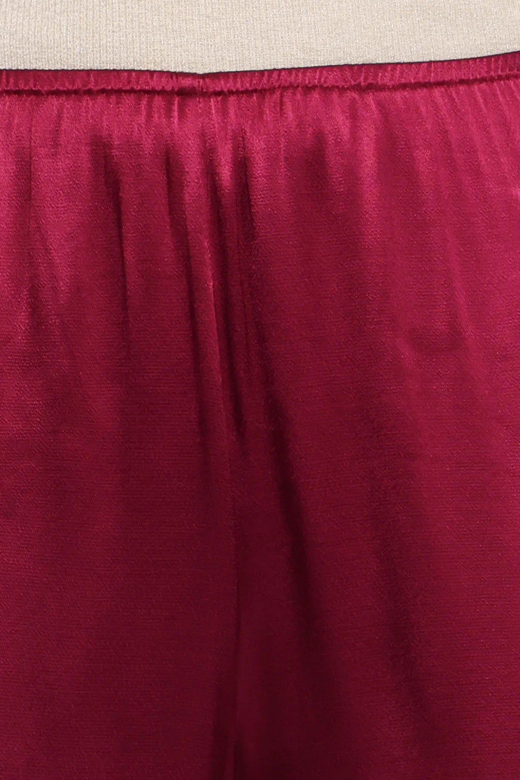 Carissa Satin Pants - Berry