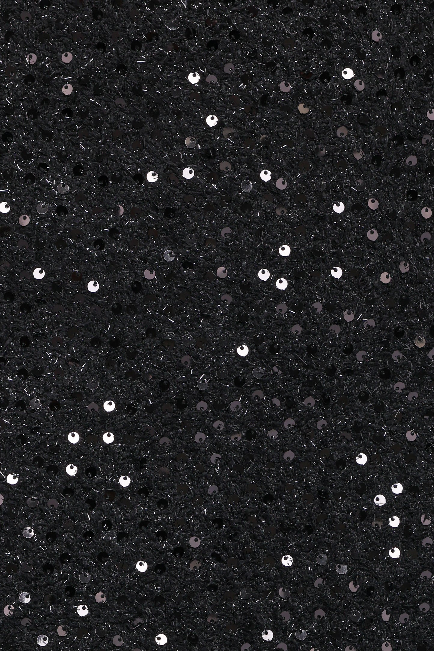 Valentina Tweed Sequins Mini Skirt - Black