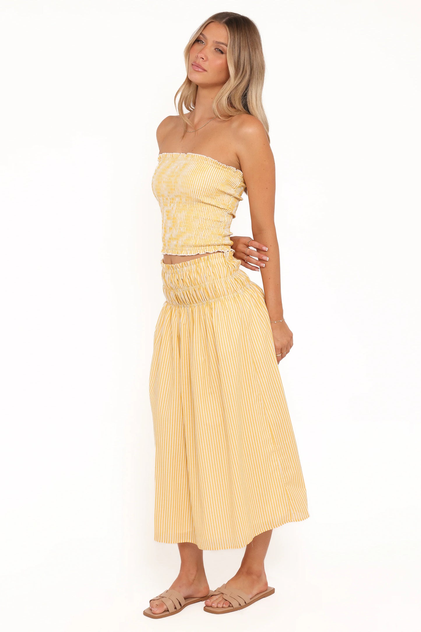 Salome Maxi Skirt - Mango Stripe