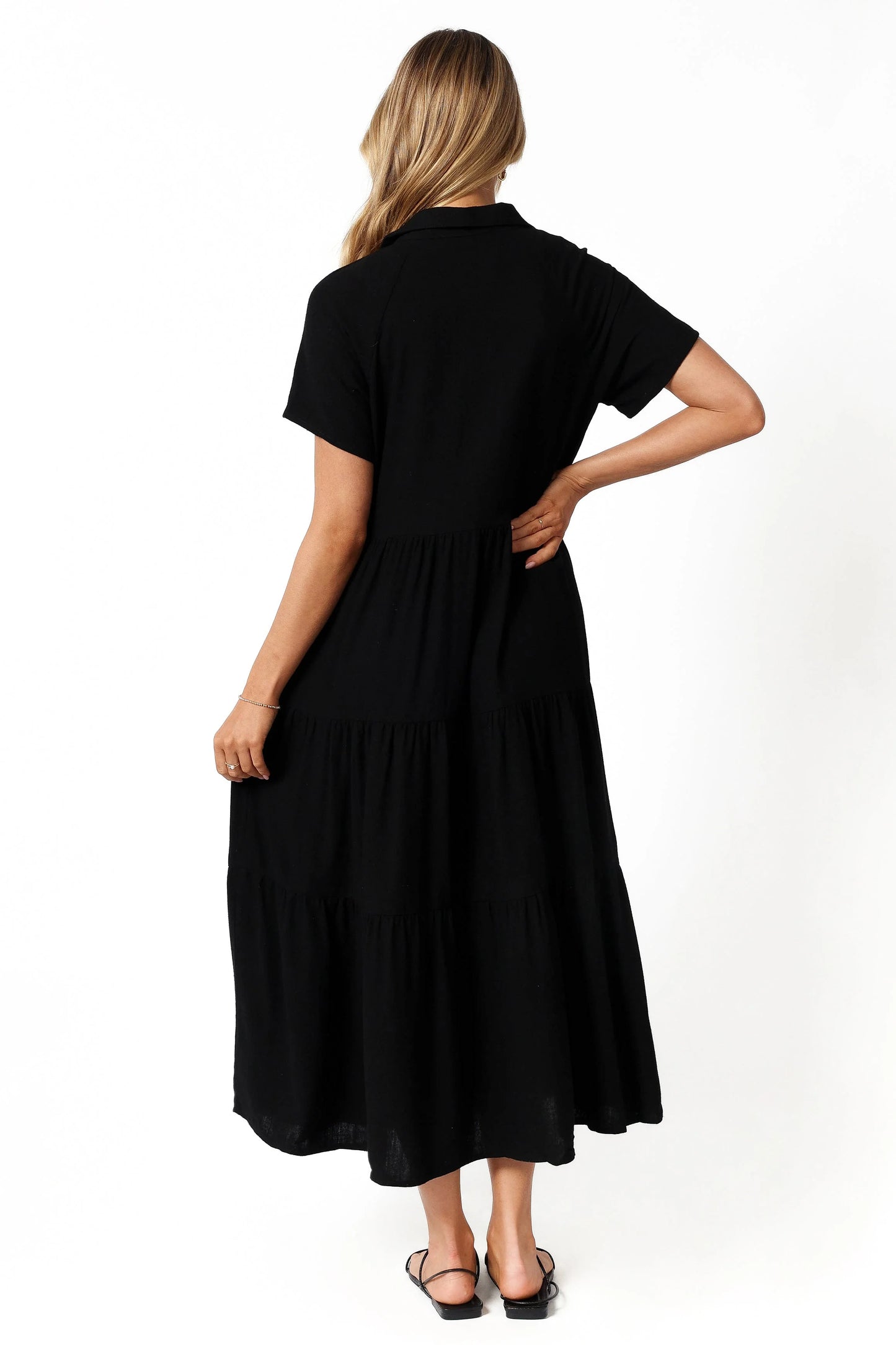 Natalya Midi Dress - Black