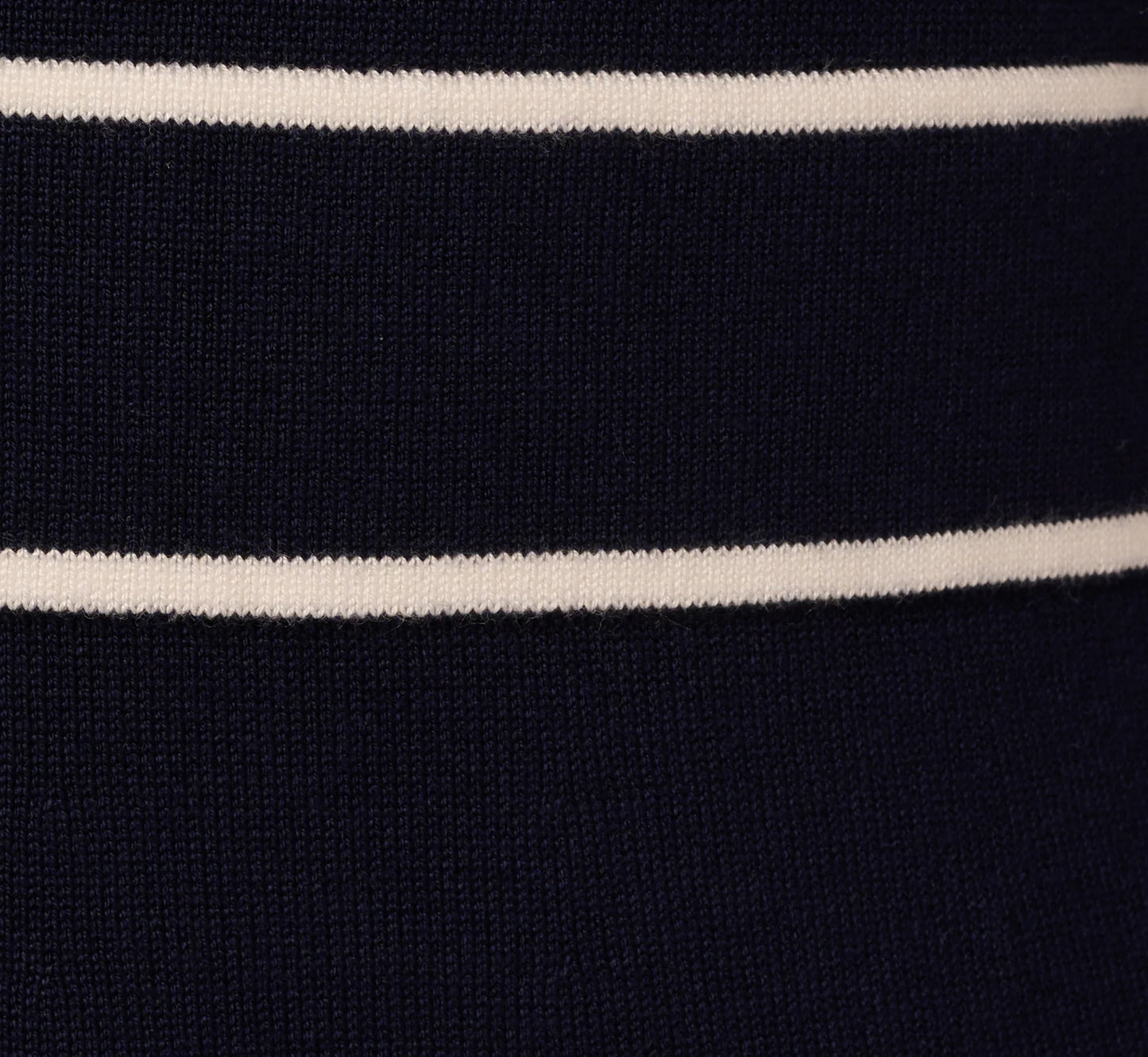 Long Sleeve Contrast Tipped Sweater Dress In Blue Moon Ivory