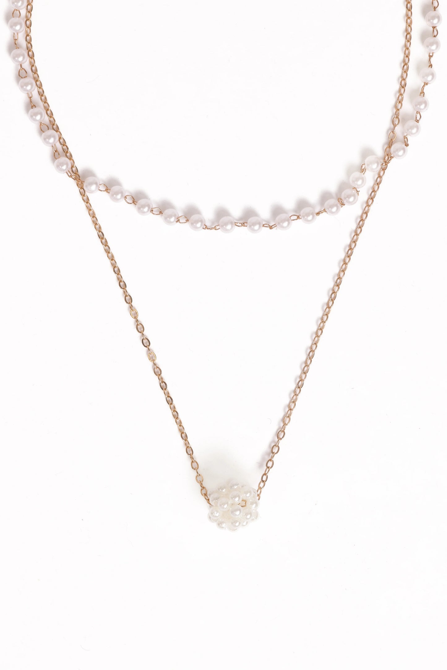 Viola Necklace Set - Pearl/Gold