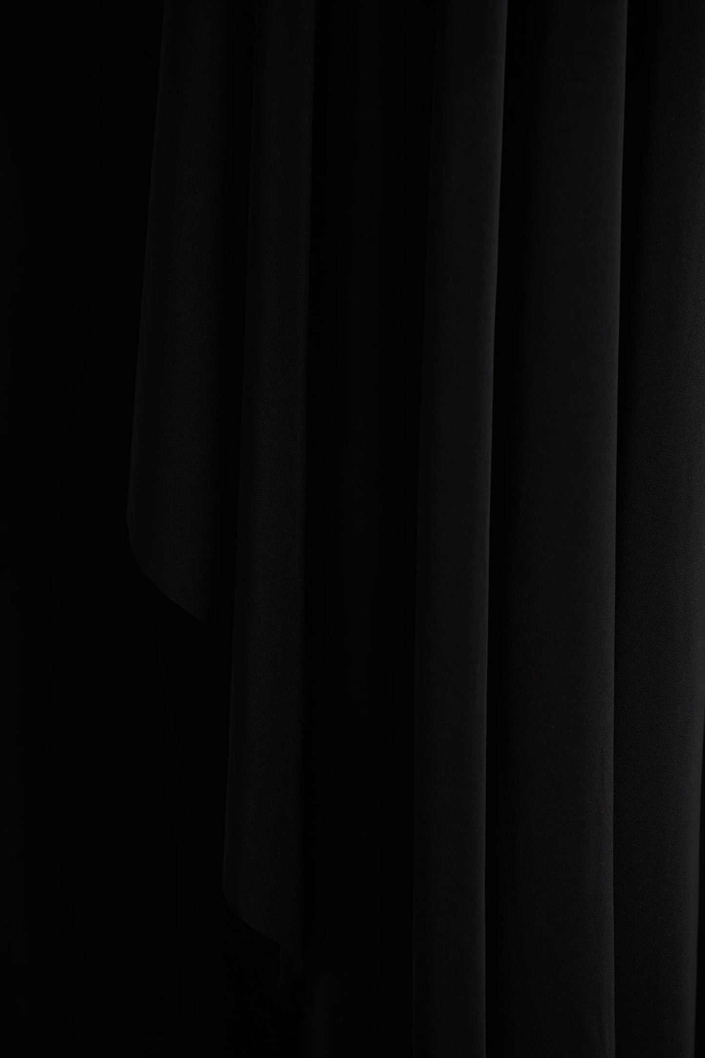 Briony Black Crew-Neck Maxi Dress With Cape Sleeves