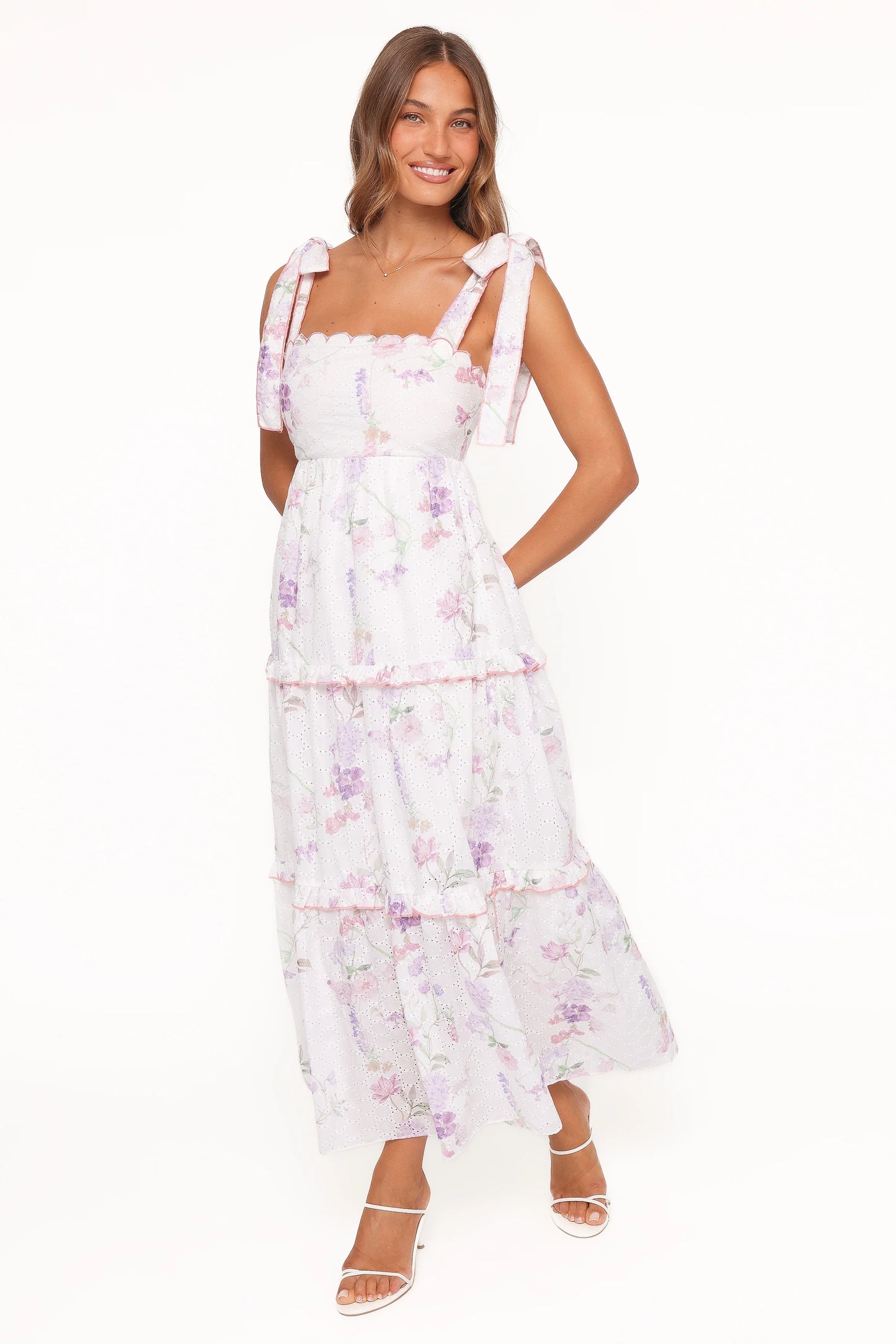 Aurelia Maxi Dress - Purple Floral