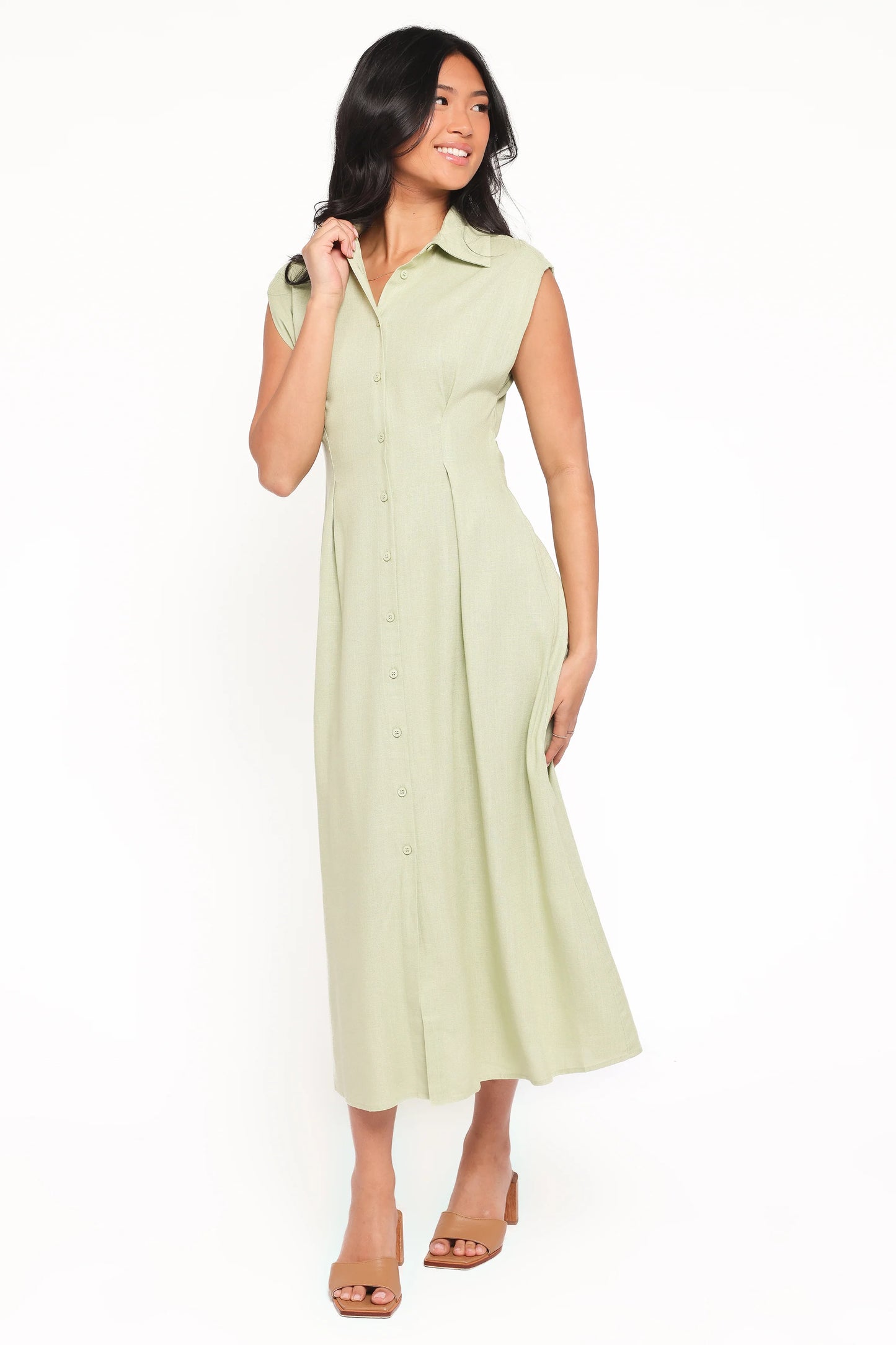 Cami Midi Dress - Green