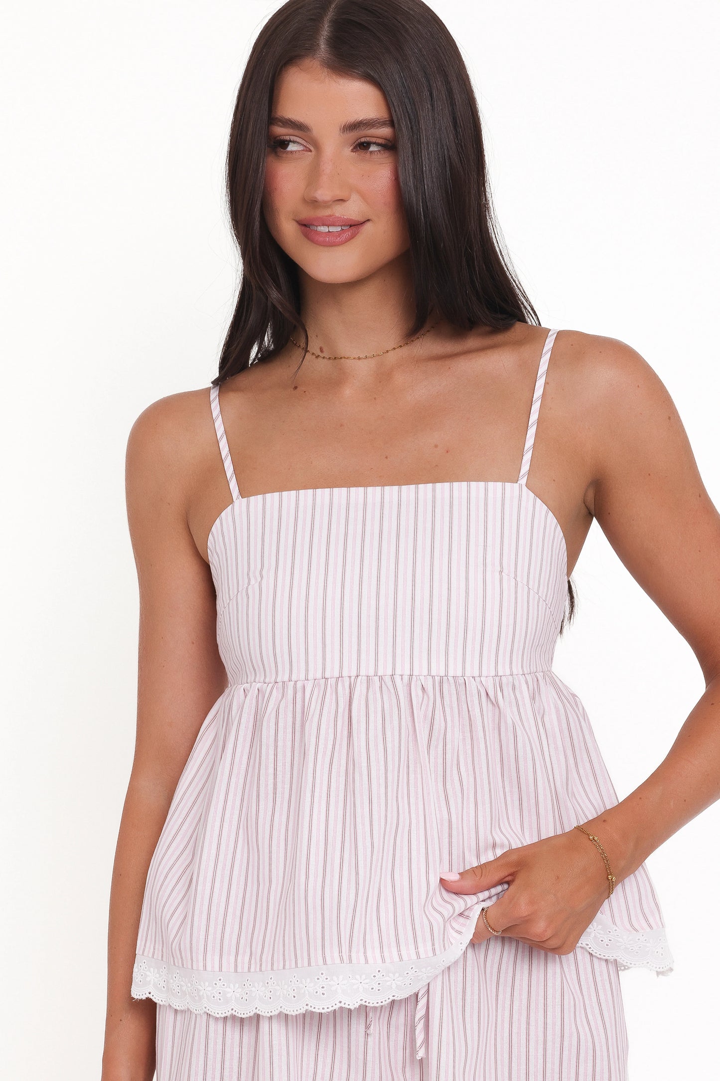 Bridie Short Set - Pink Stripe