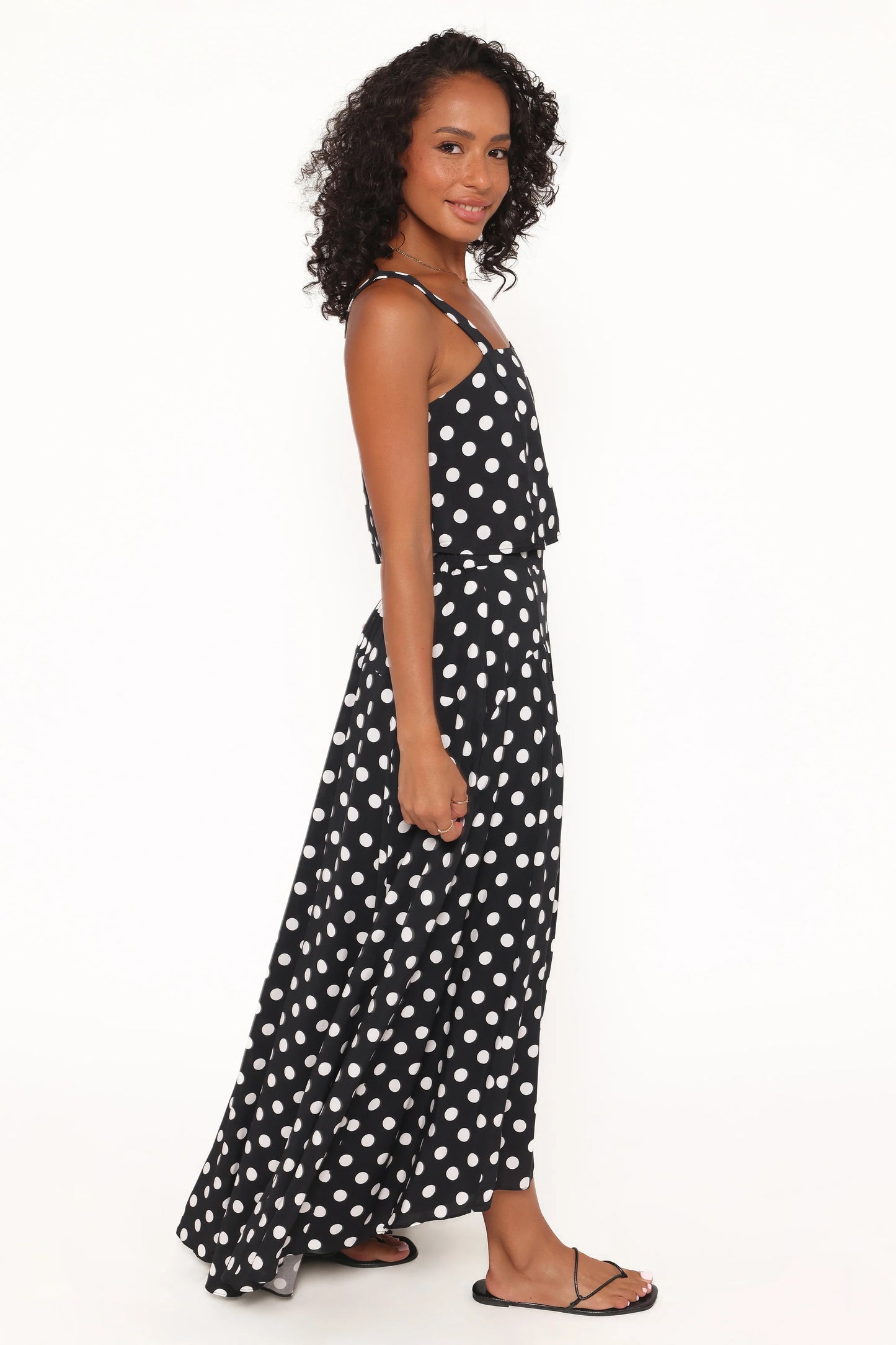 Lulu Set - Black Polka Dot
