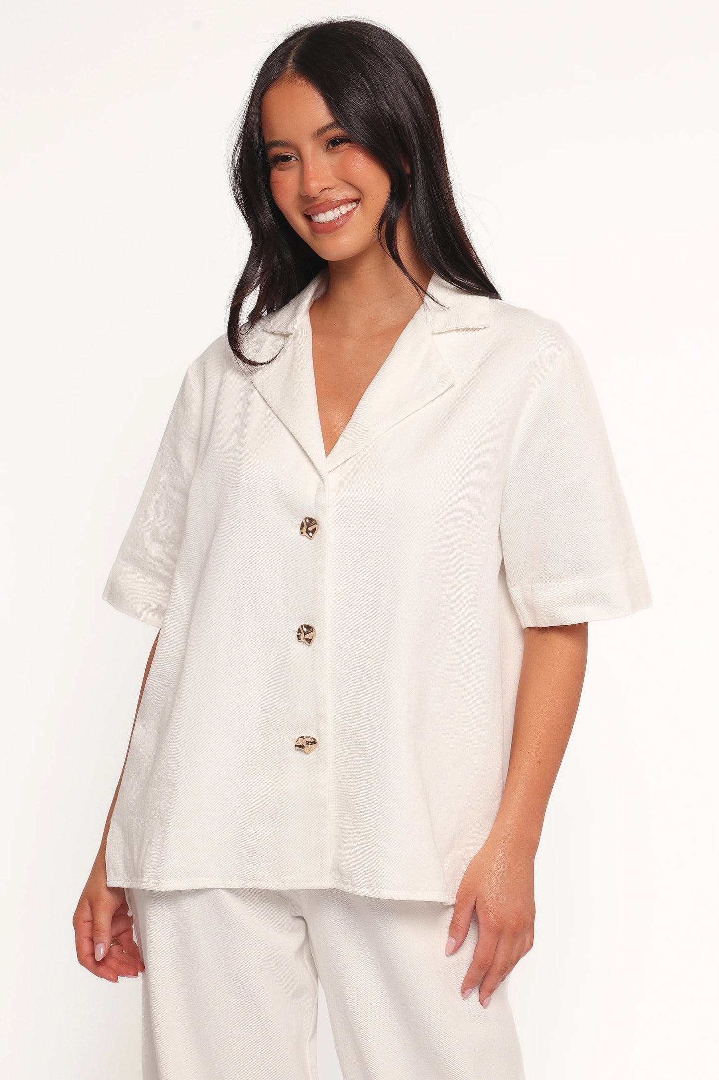 Odelia Denim Shirt - Off White