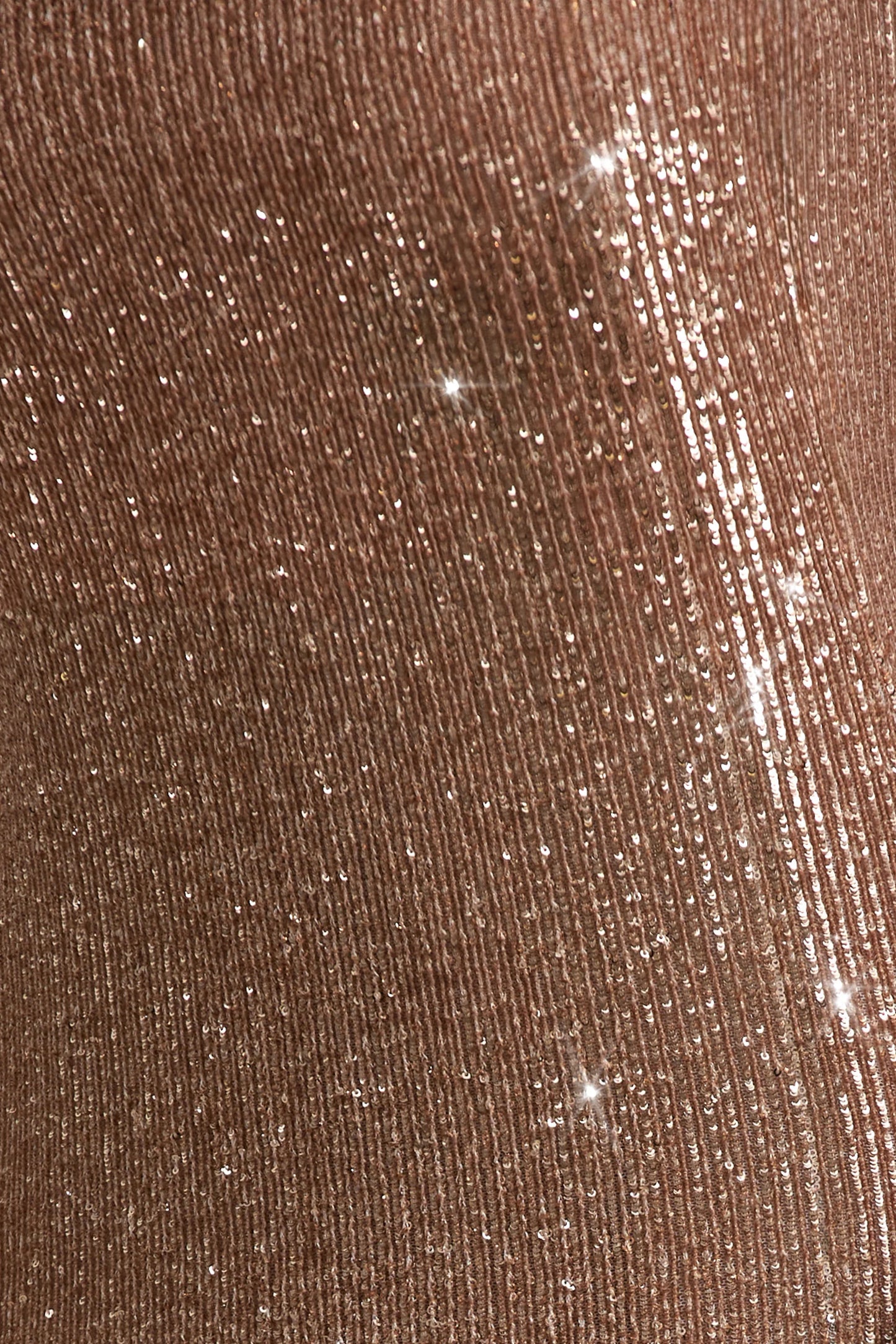 Lilabelle Rose Gold Plisse Sequin Bandeau Midi Dress
