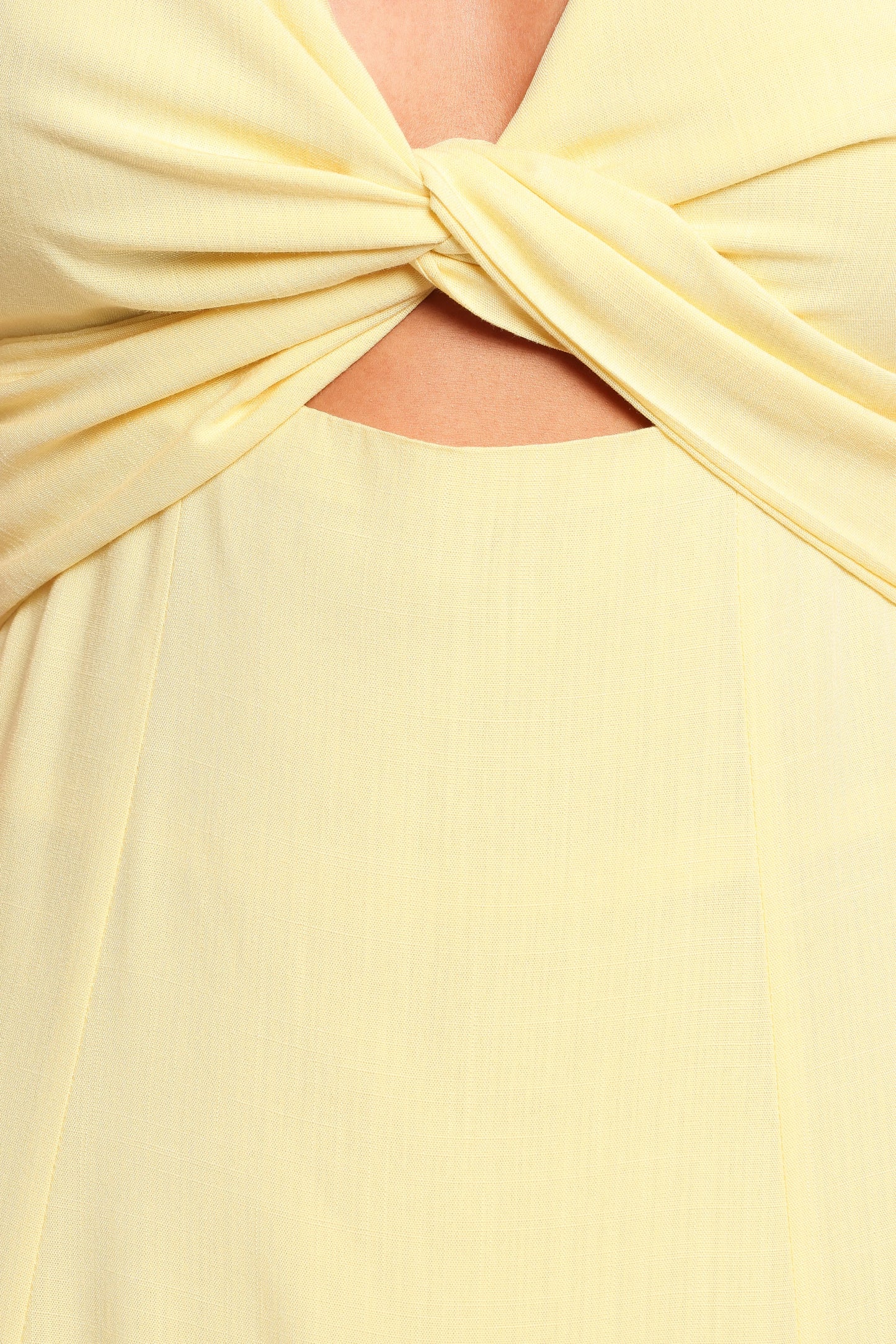 Archer Midi Dress - Butter Yellow