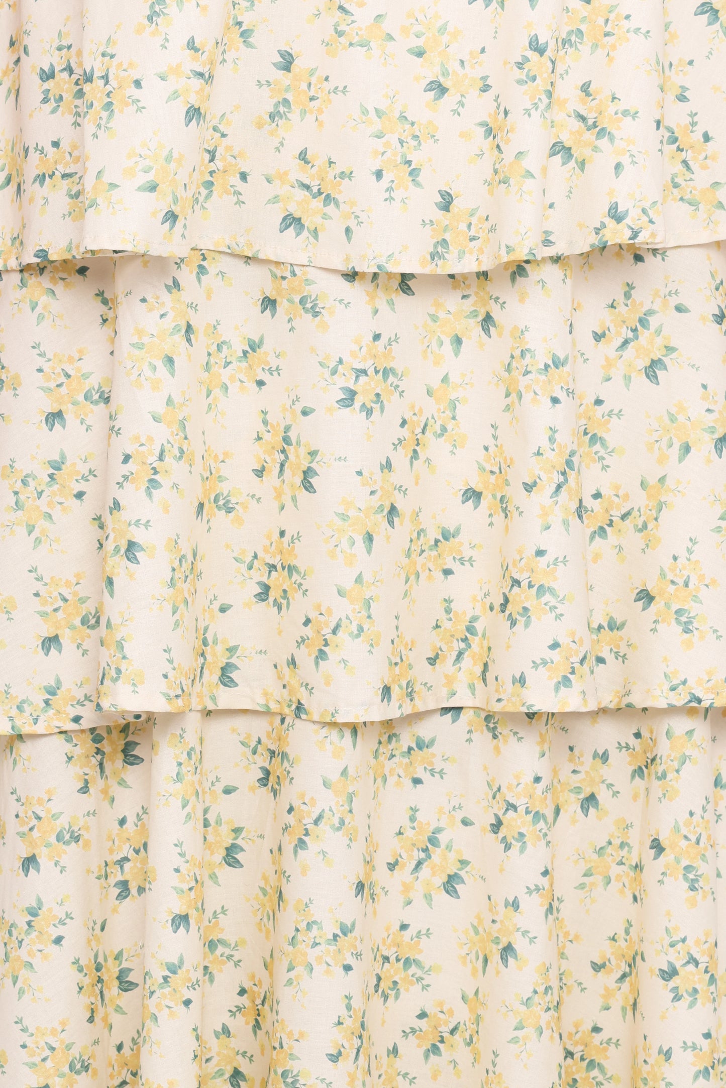 Darlia Halterneck Maxi Dress - Yellow Floral