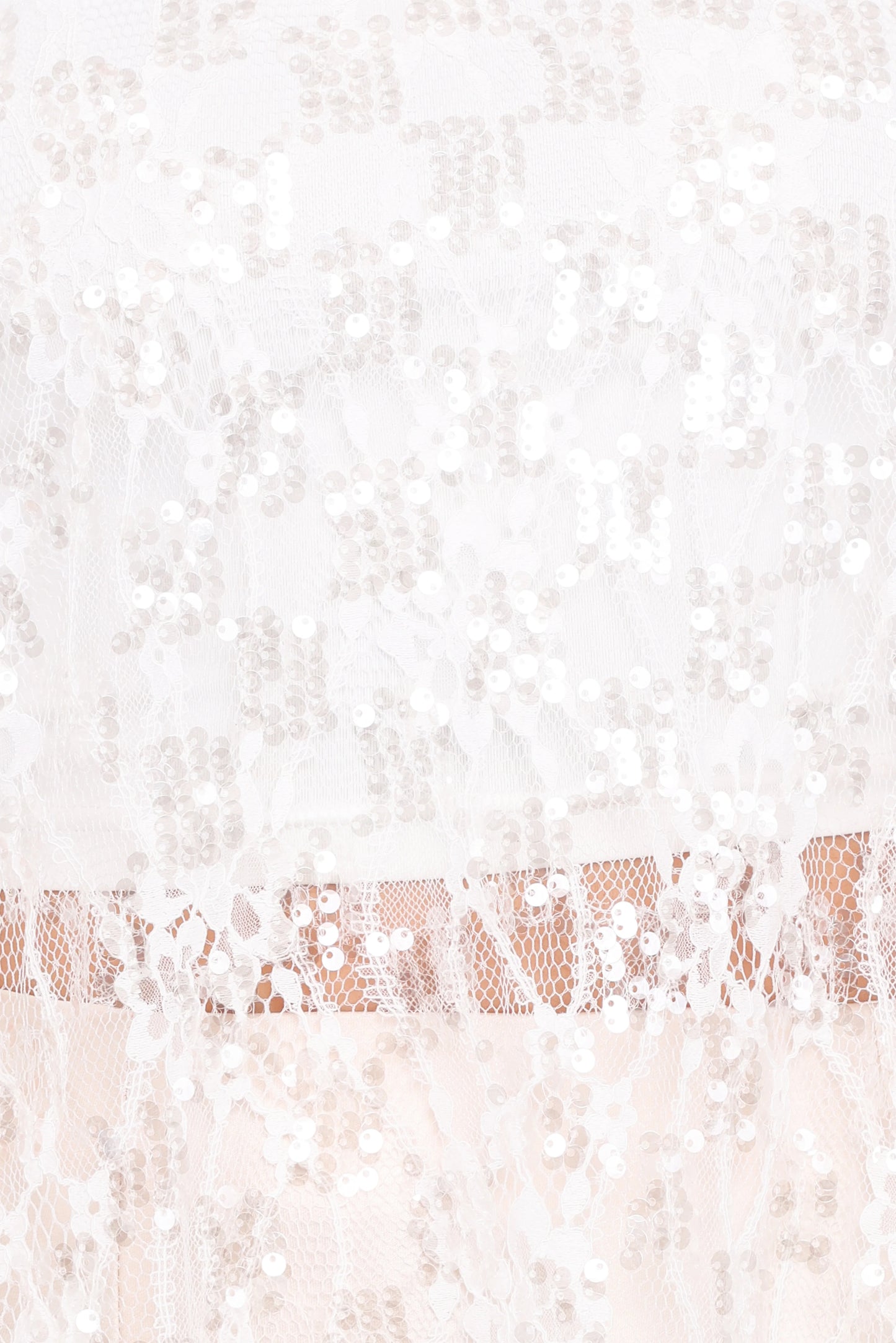 Yonder Sheer Lace Tee Top - White