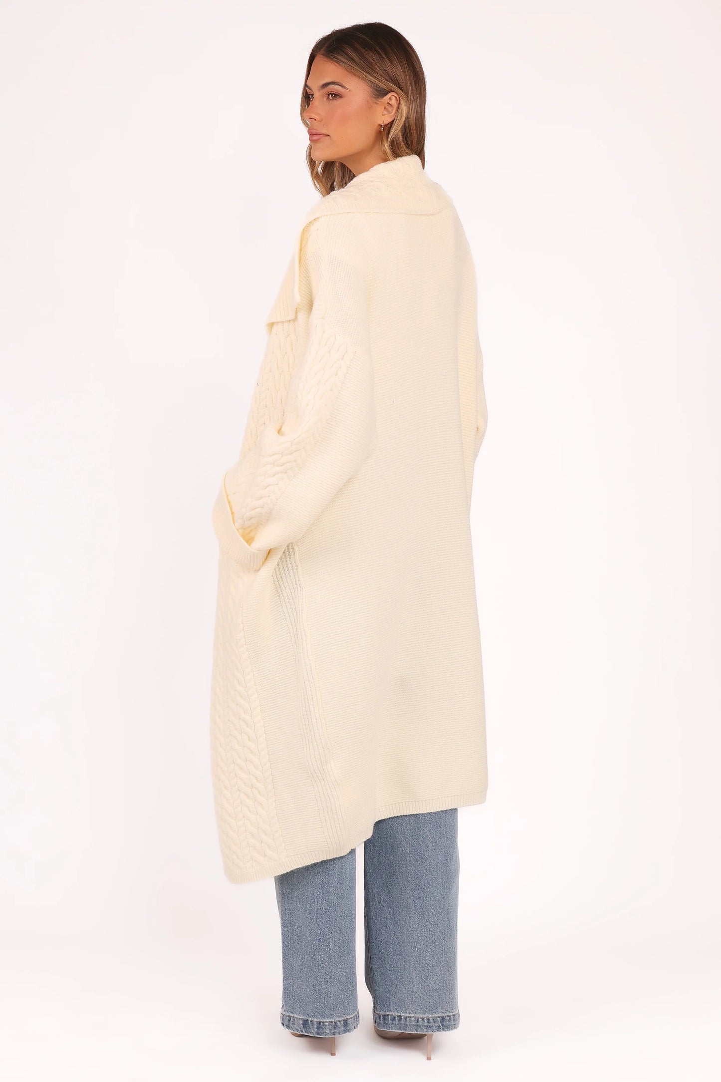 Nova Long Cardigan - Cream