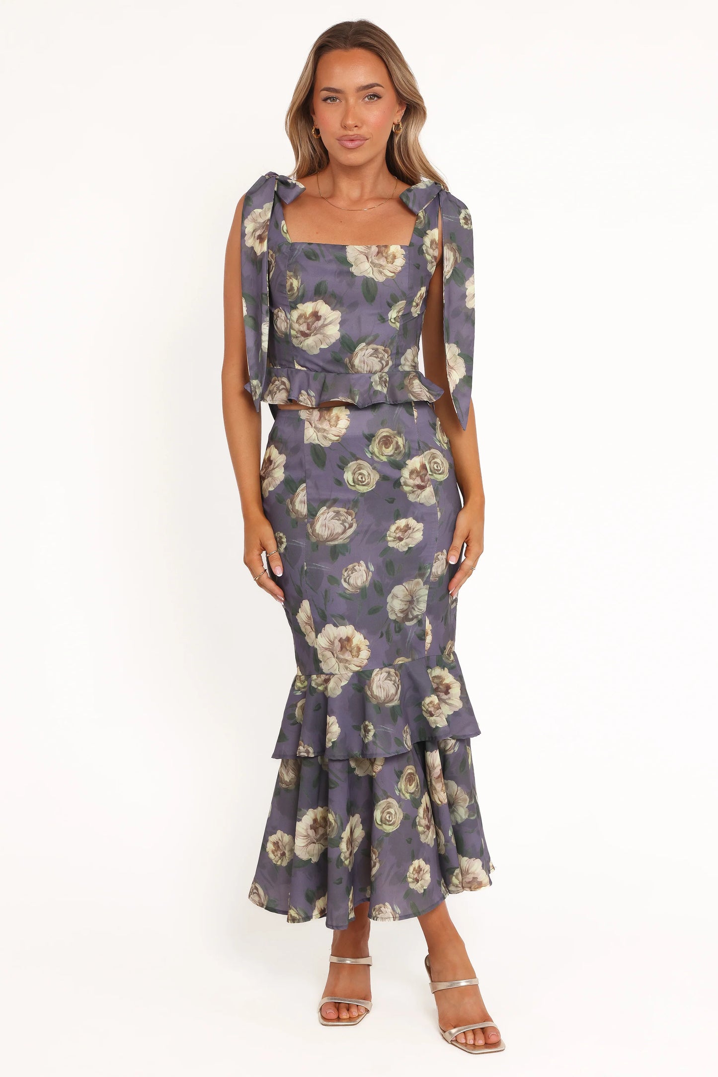 Luna Two Piece Set - Lavender Floral