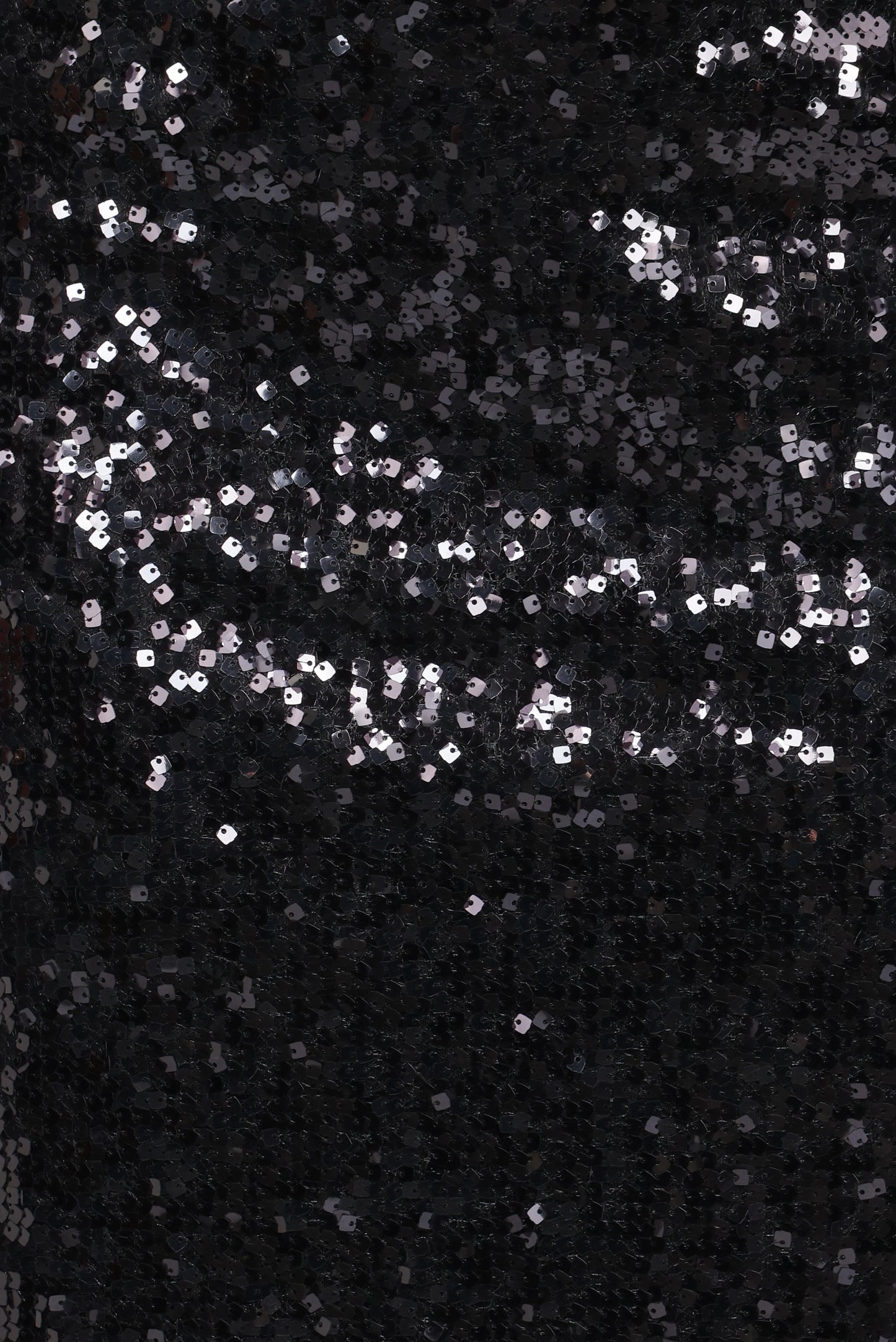 Lindsey Sequin Straight Midi Skirt - Black