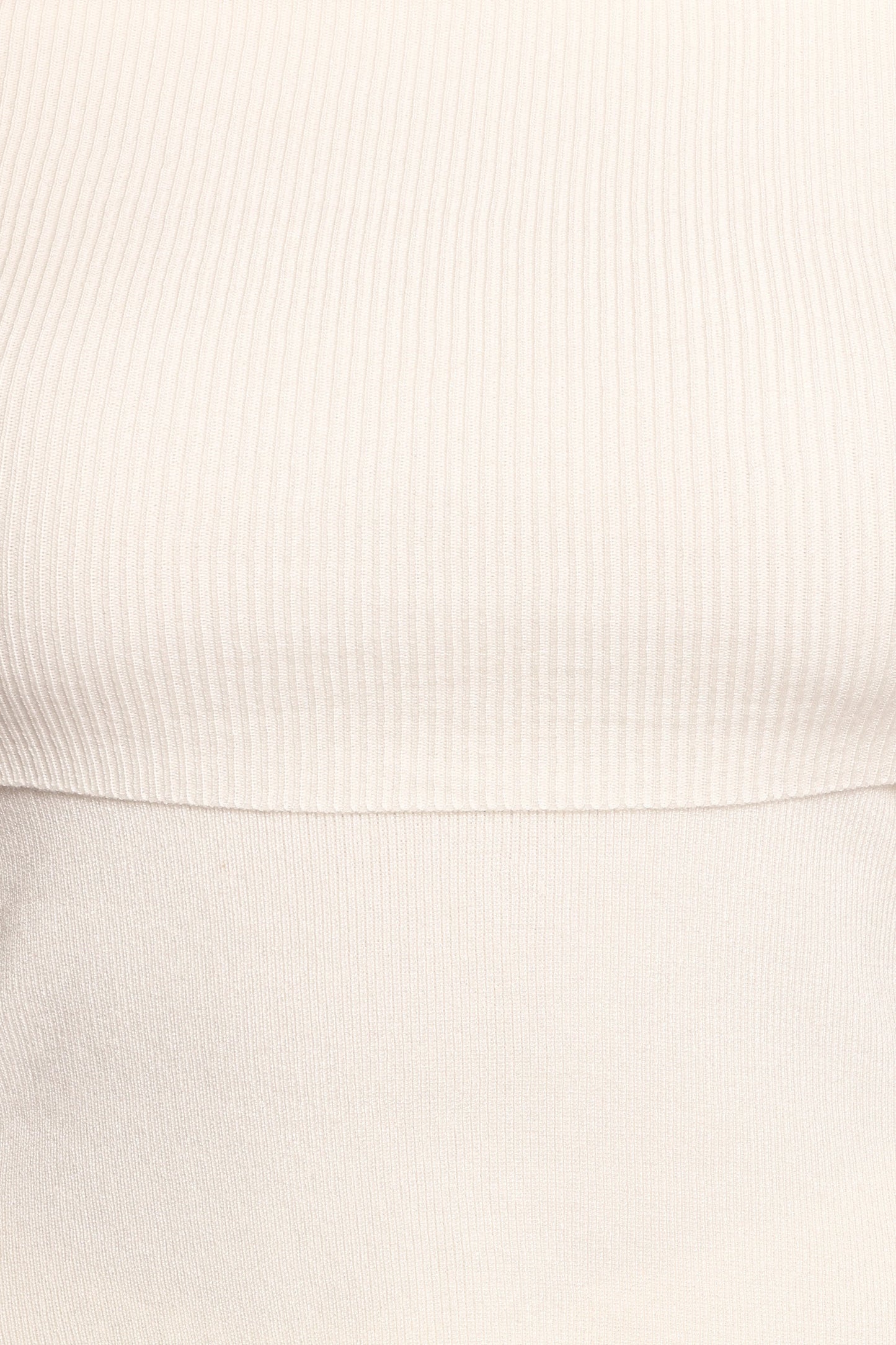Mavis Off Shoulder Knit Top - Cream