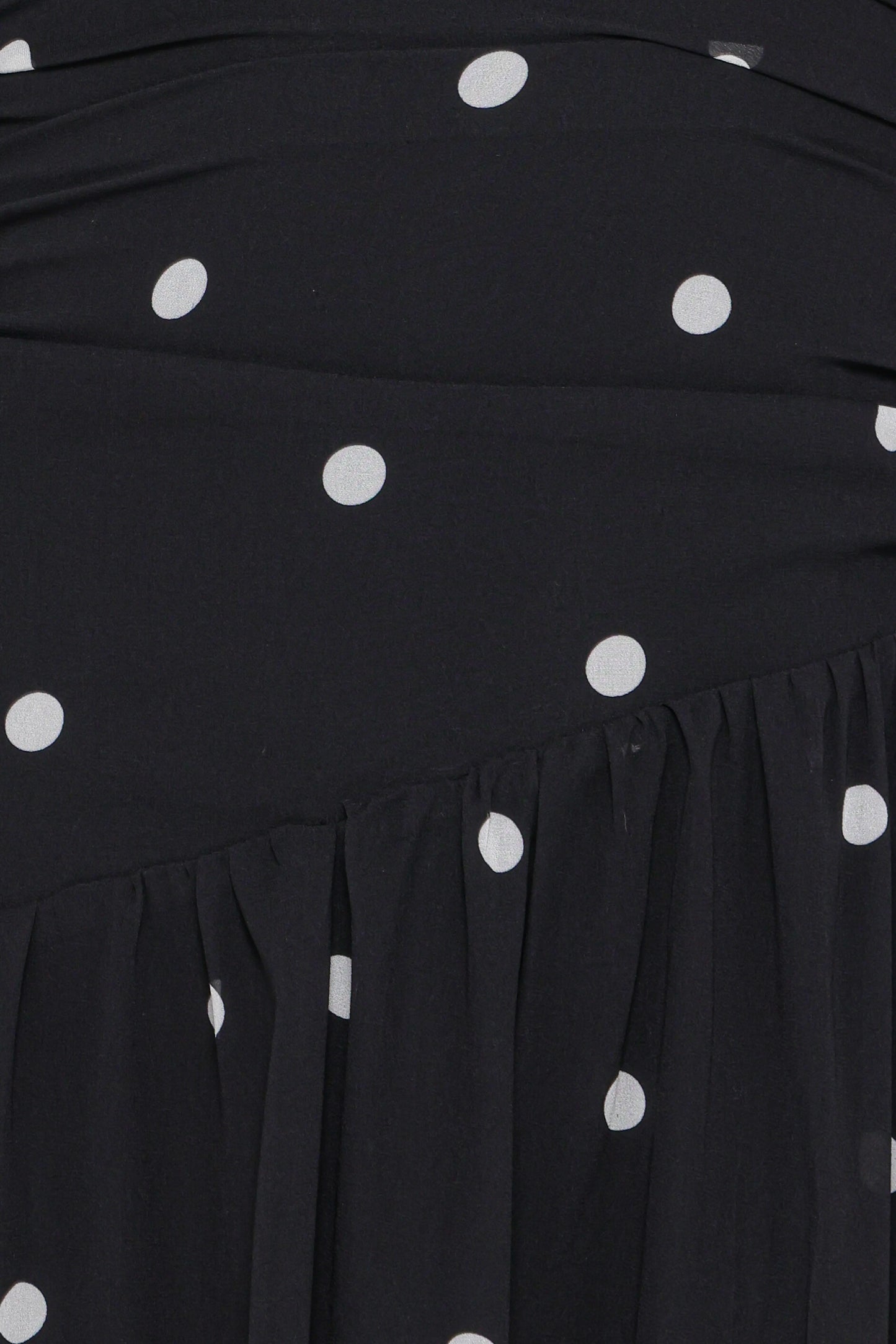 Levine Maxi Dress - Black Polka Dot